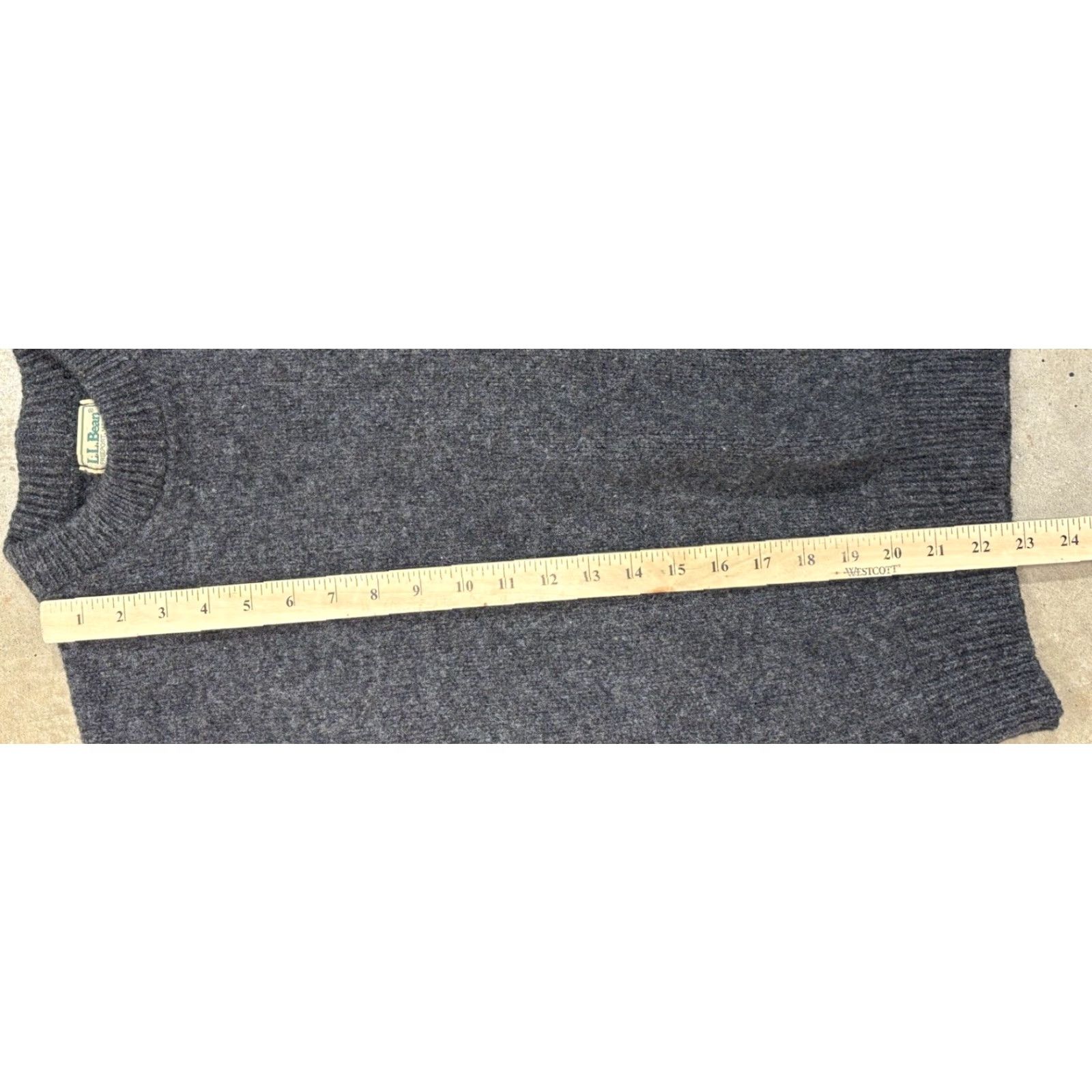 Vintage VINTAGE L.L. Bean Wool Blend Sweater Women’s XL Grey Mock Neck 80s Pullover USA Womens Size XL / US 12-14 / IT 48-50 - 8 Thumbnail