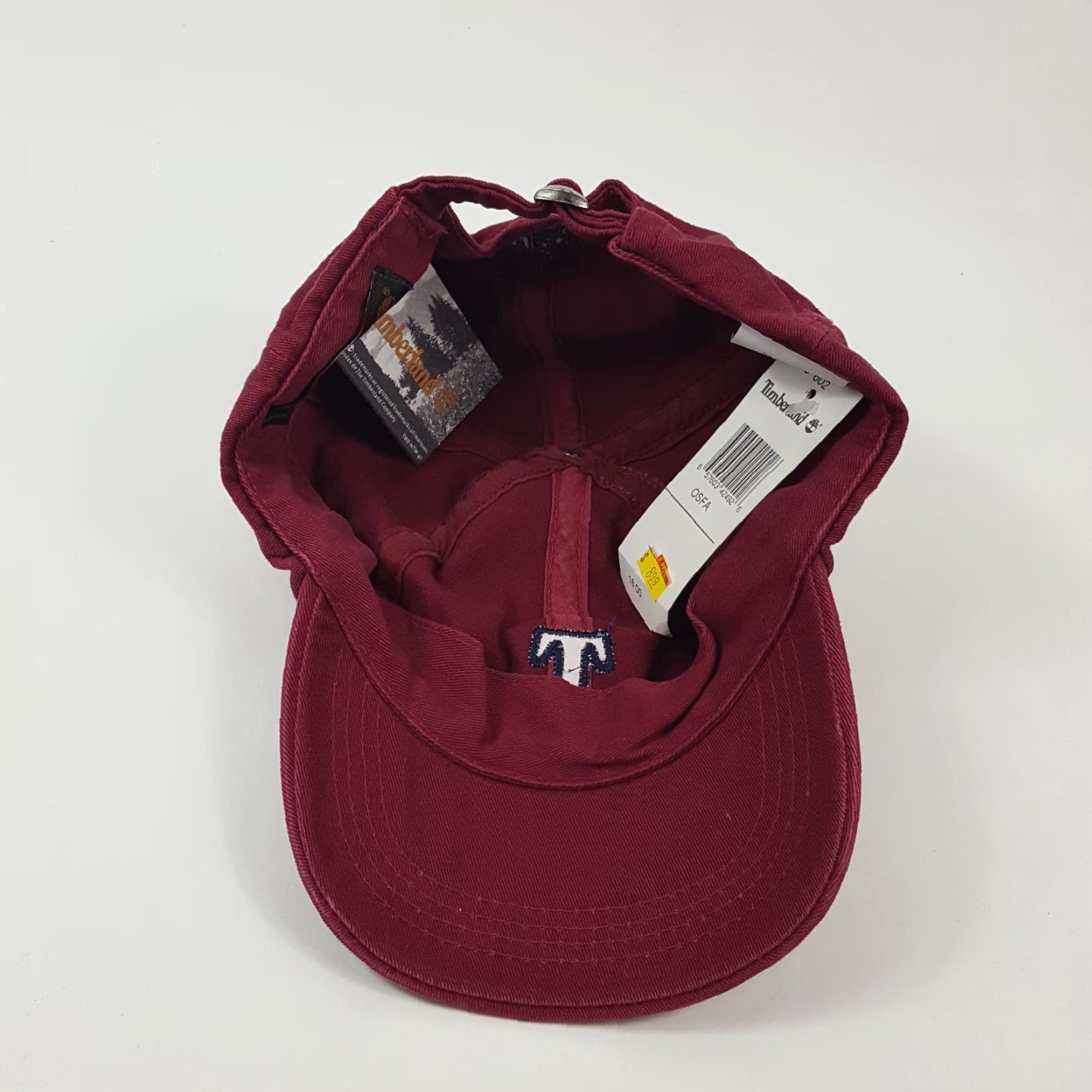 Timberland VINTAGE Timberland Baseball Cap Hat Adjustable Red Solid 2000s Y2K Outdoors Retro Mens Size ONE SIZE - 6 Thumbnail