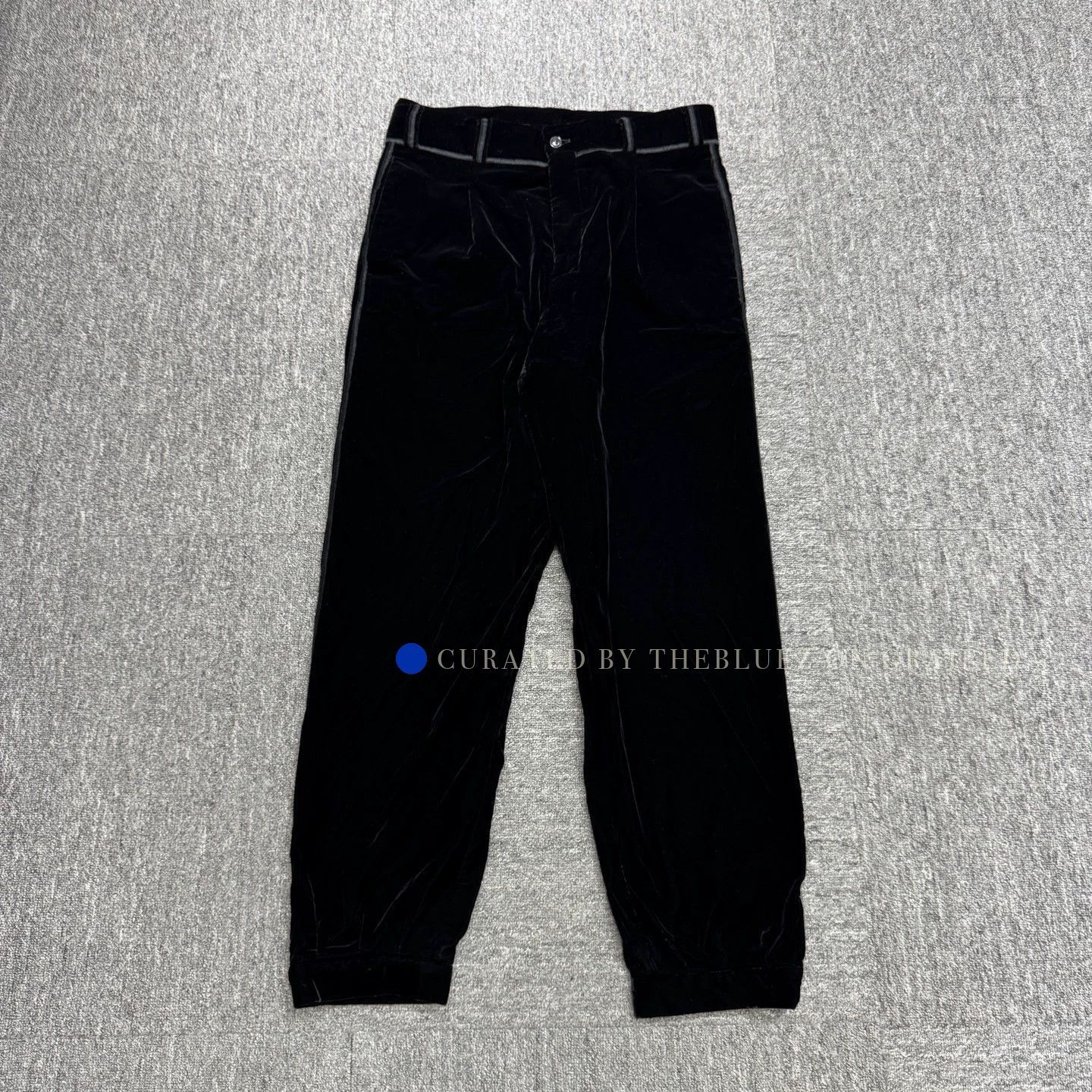Giorgio Armani Luxe Black Velvet Trousers Size US 32 / EU 48 - 1 Thumbnail