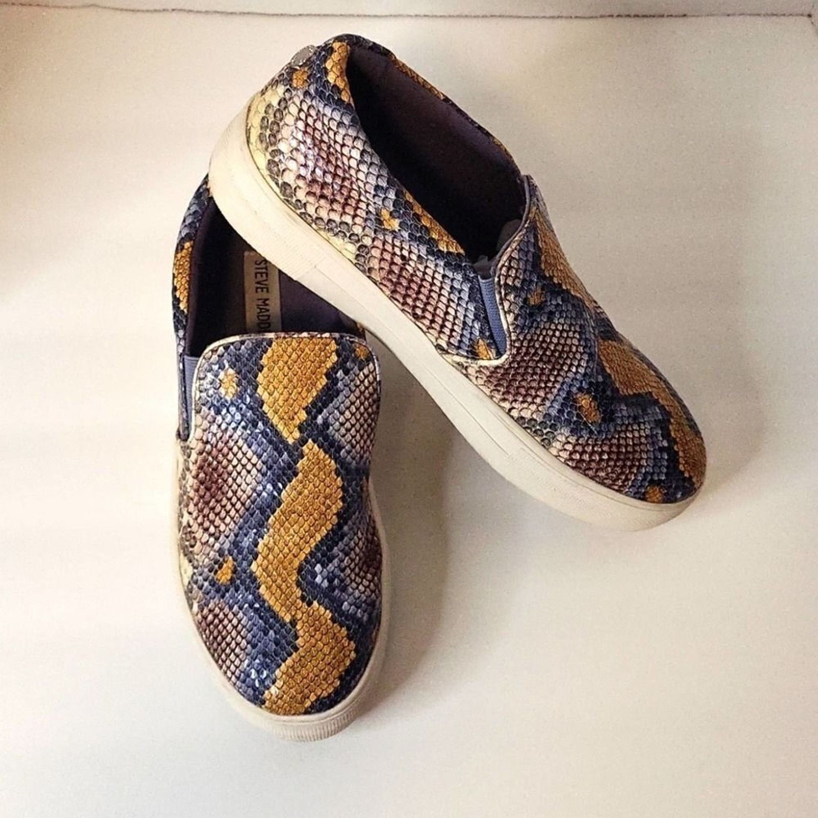 Steve Madden Steve Madden Gillis Snake Print Sneakers Size 7.5 M Size US 7.5 / IT 37.5 - 2 Thumbnail