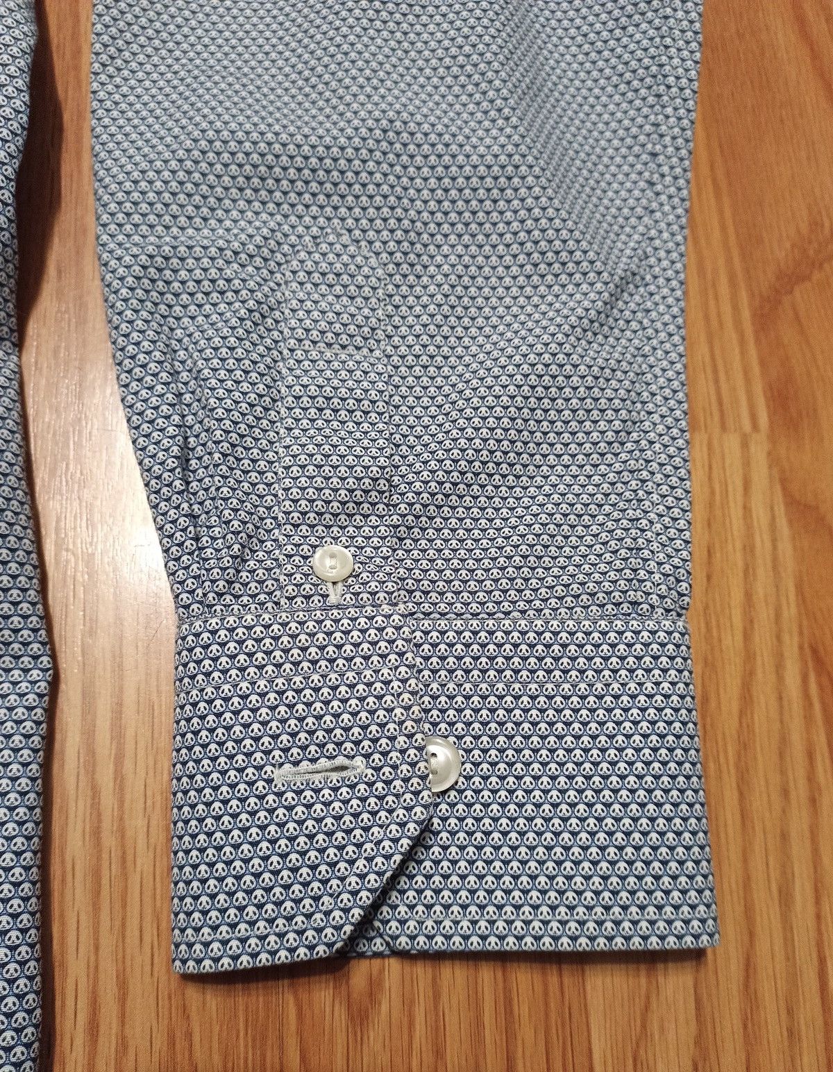 Eton ETON Sweden Panda Design Long Sleeve Men Shirt Size 41 /16 Size 42S - 7 Thumbnail