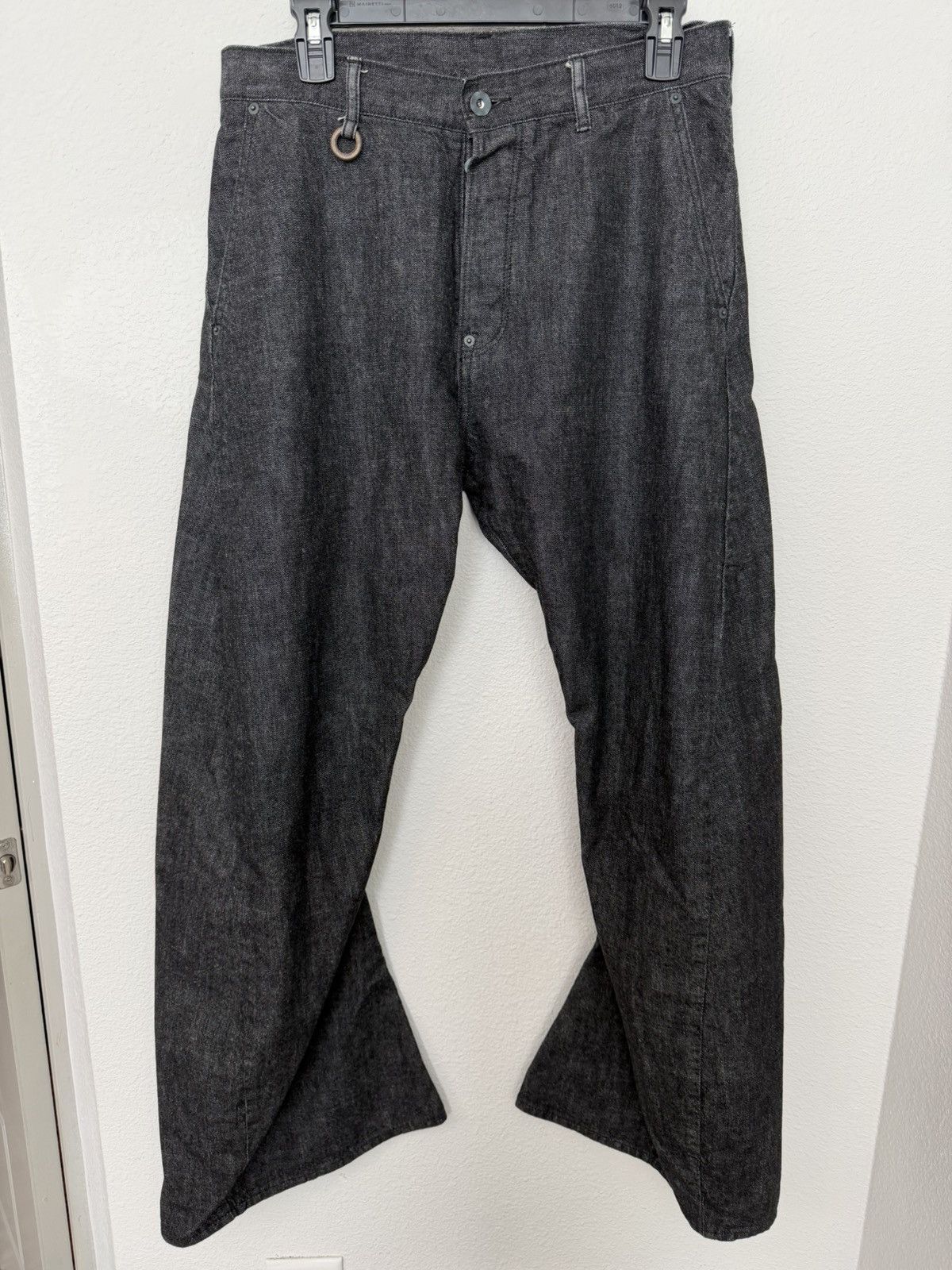 SOSHIOTSUKI Soshiotsuki Warped Bootcut Denim Black size 48 Size US 34 / EU 50 - 1 Thumbnail