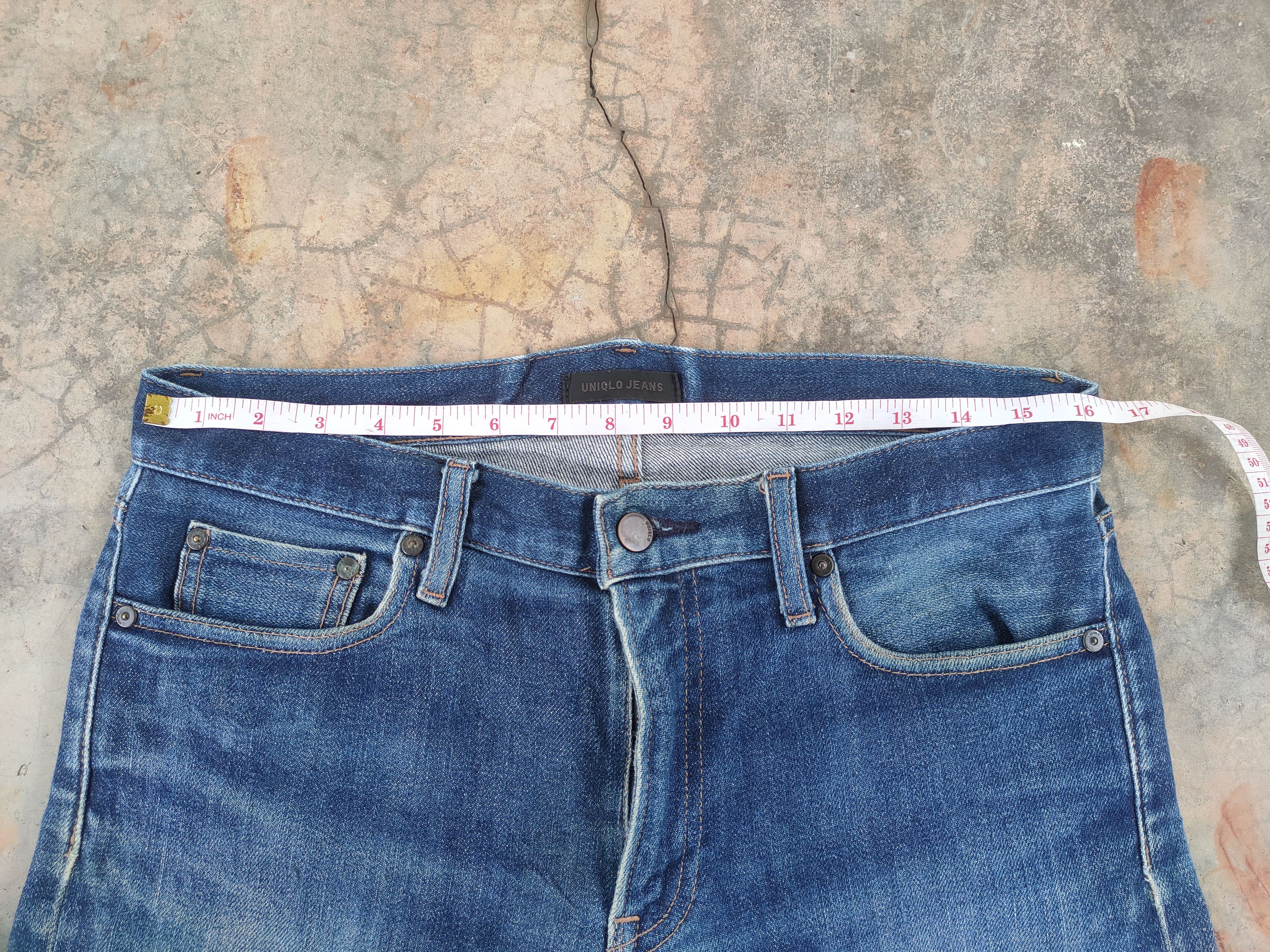 Japanese Brand VINTAGE JAPANESE RUSTY SKINNY FADED DISTRESSED JEAN PANTS Size US 32 / EU 48 - 6 Thumbnail