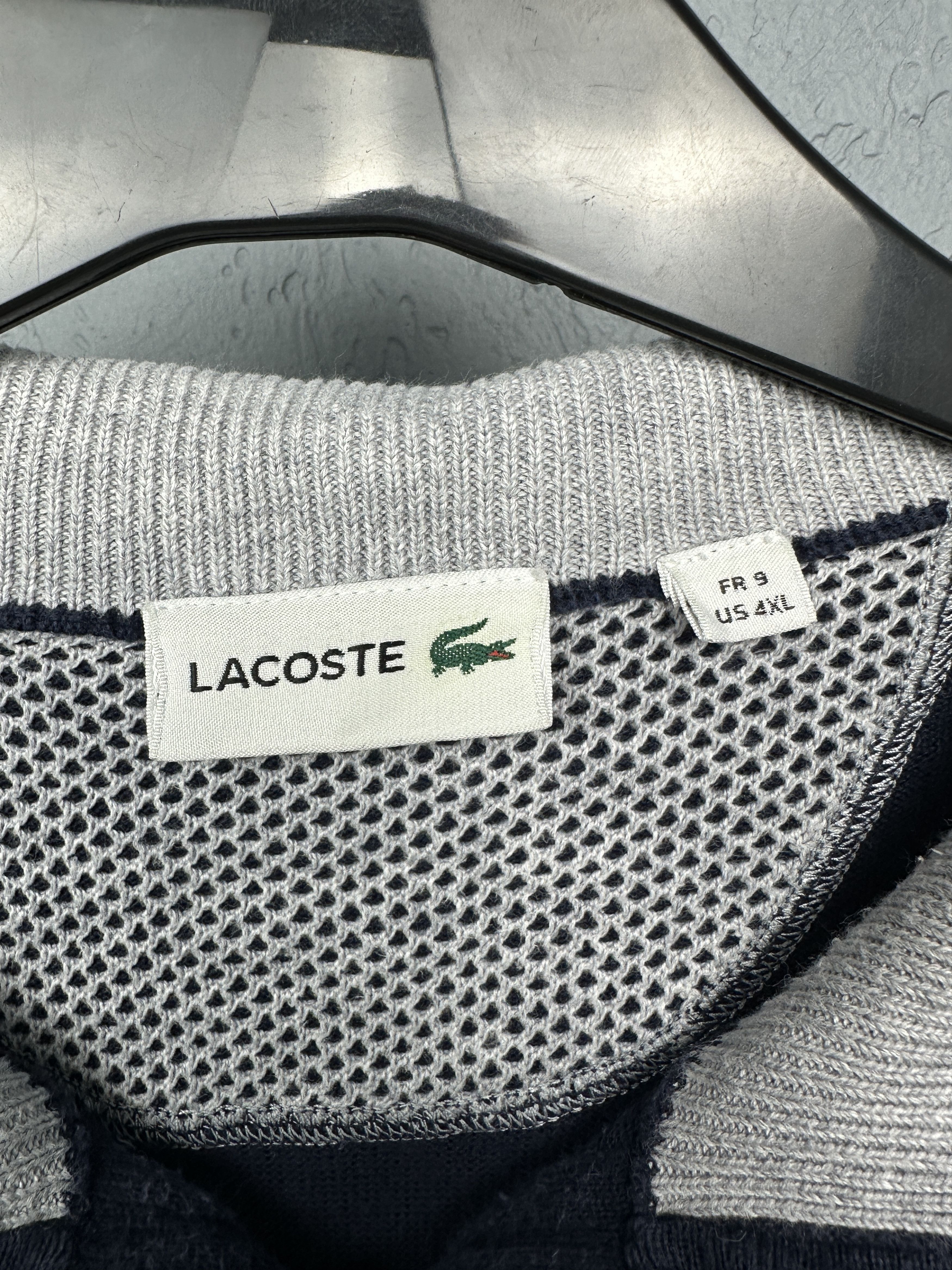 Lacoste Lacoste Mens 1\4 Zip Knit Sweater Size 4XL Size US XXL / EU 58 / 5 - 4 Thumbnail