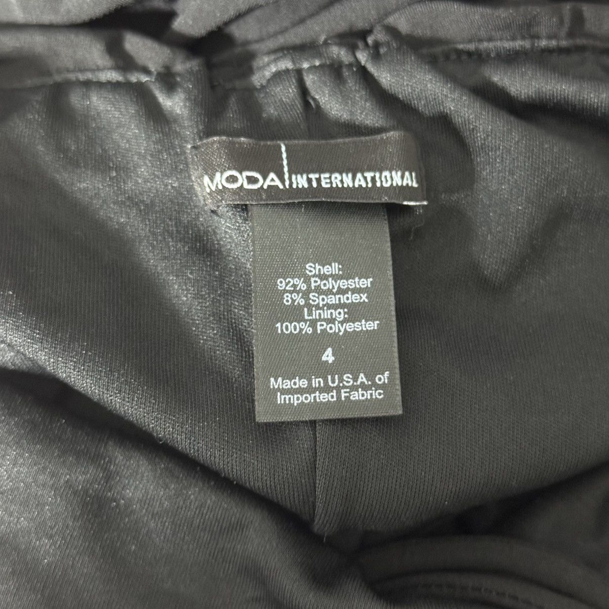 Other MODA INTERNATIONAL Vintage Black Ruched Midi Halter Dress Size S / US 4 / IT 40 - 8 Thumbnail