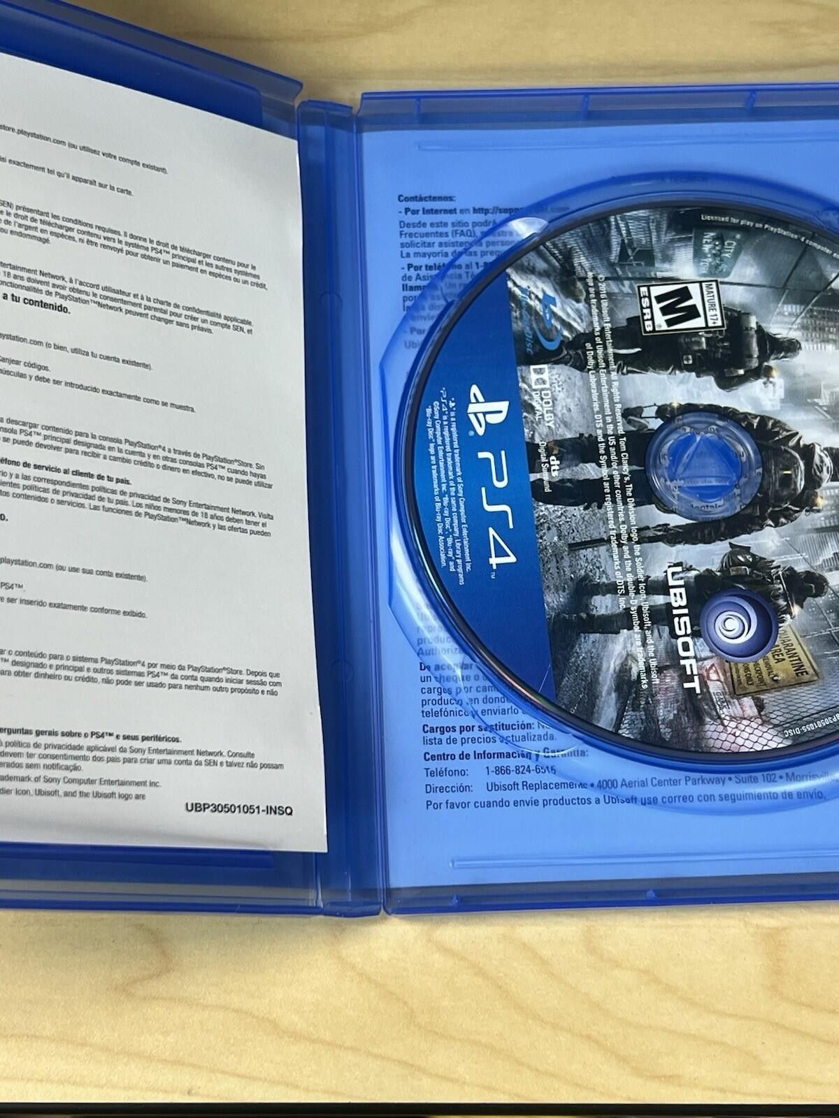 Other Tom Clancy's The Division For PlayStation 4 PS4 No Manual Size ONE SIZE - 5 Thumbnail
