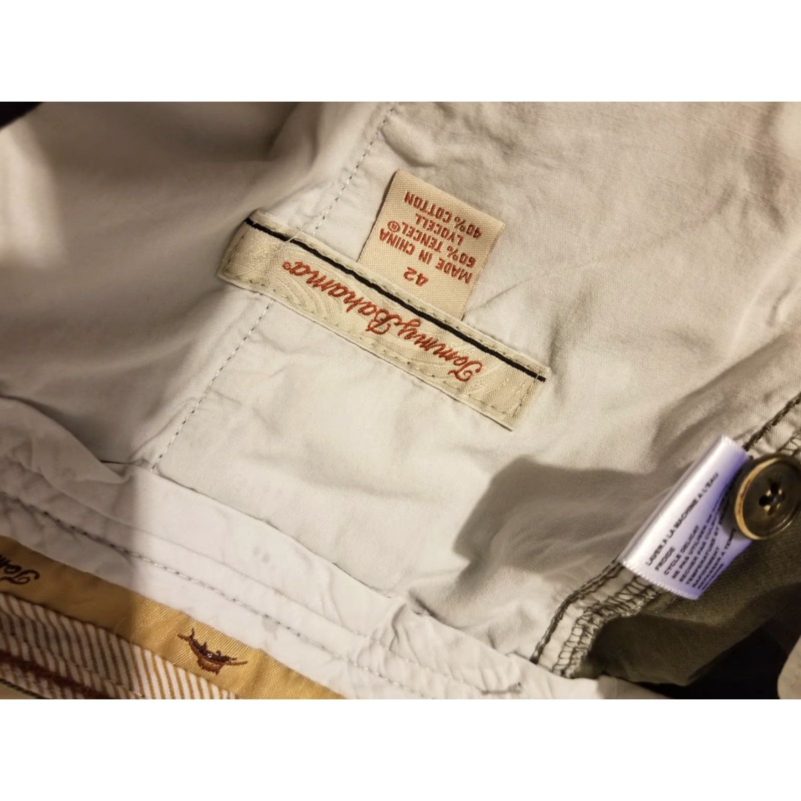 Tommy Bahama Tommy Bahama Shorts Mens Chino Cotton Khaki 42 Green Size US 42 / EU 58 - 3 Thumbnail