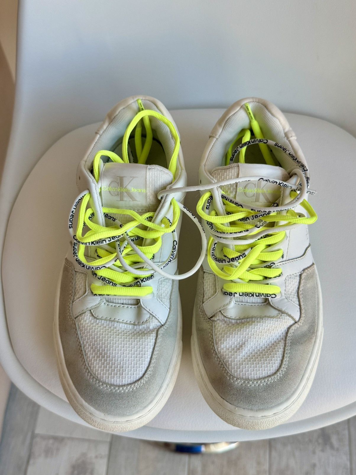 Calvin Klein Calvin Klein Jeans Chunky Cupsole Fluo Contrast Sneakers Size US 6.5 / IT 36.5 - 1 Thumbnail