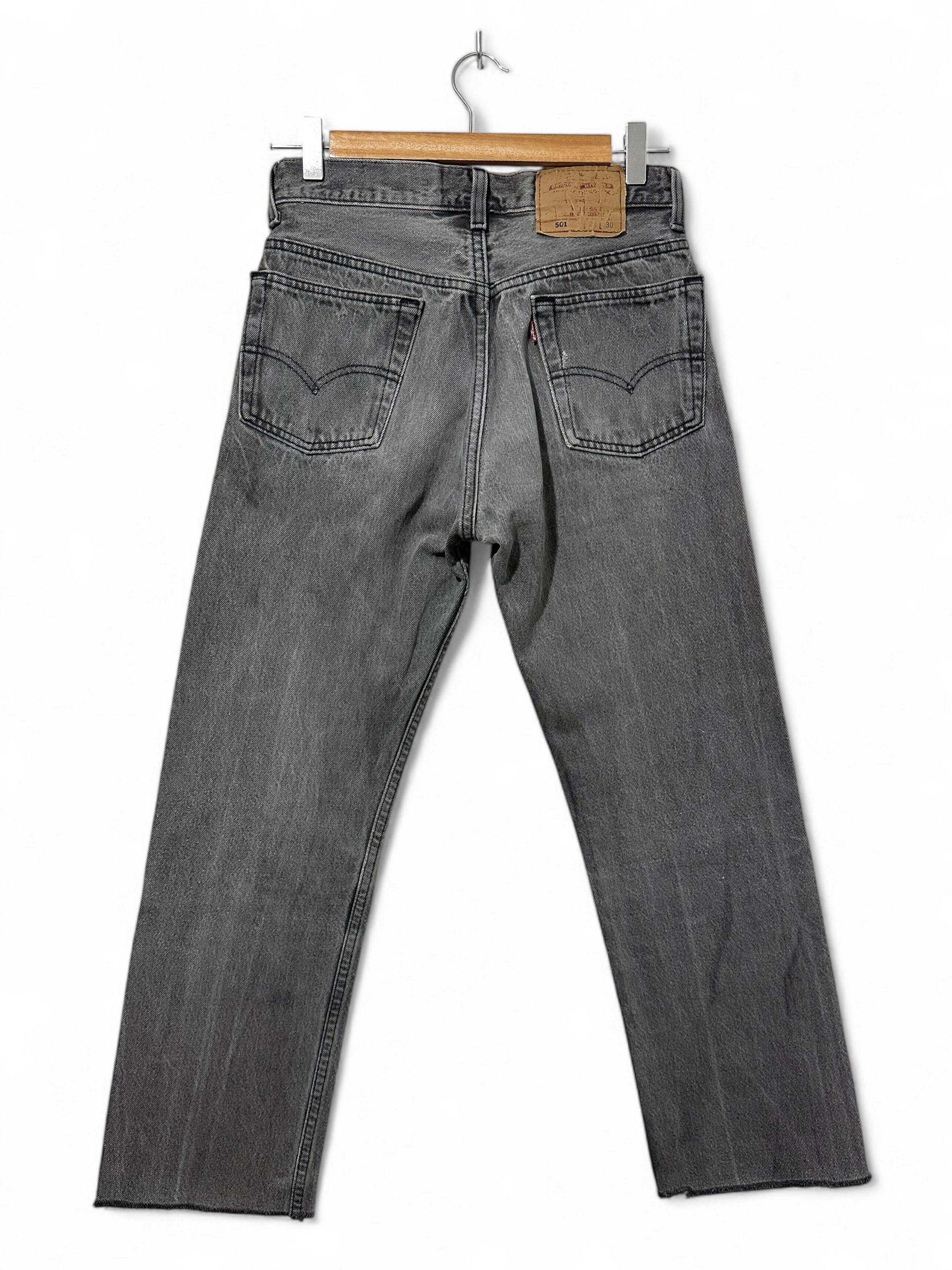 Levi's Levi's Vintage Gray Washed High Rise Button Fly Jeans (S) Size 29" - 2 Thumbnail