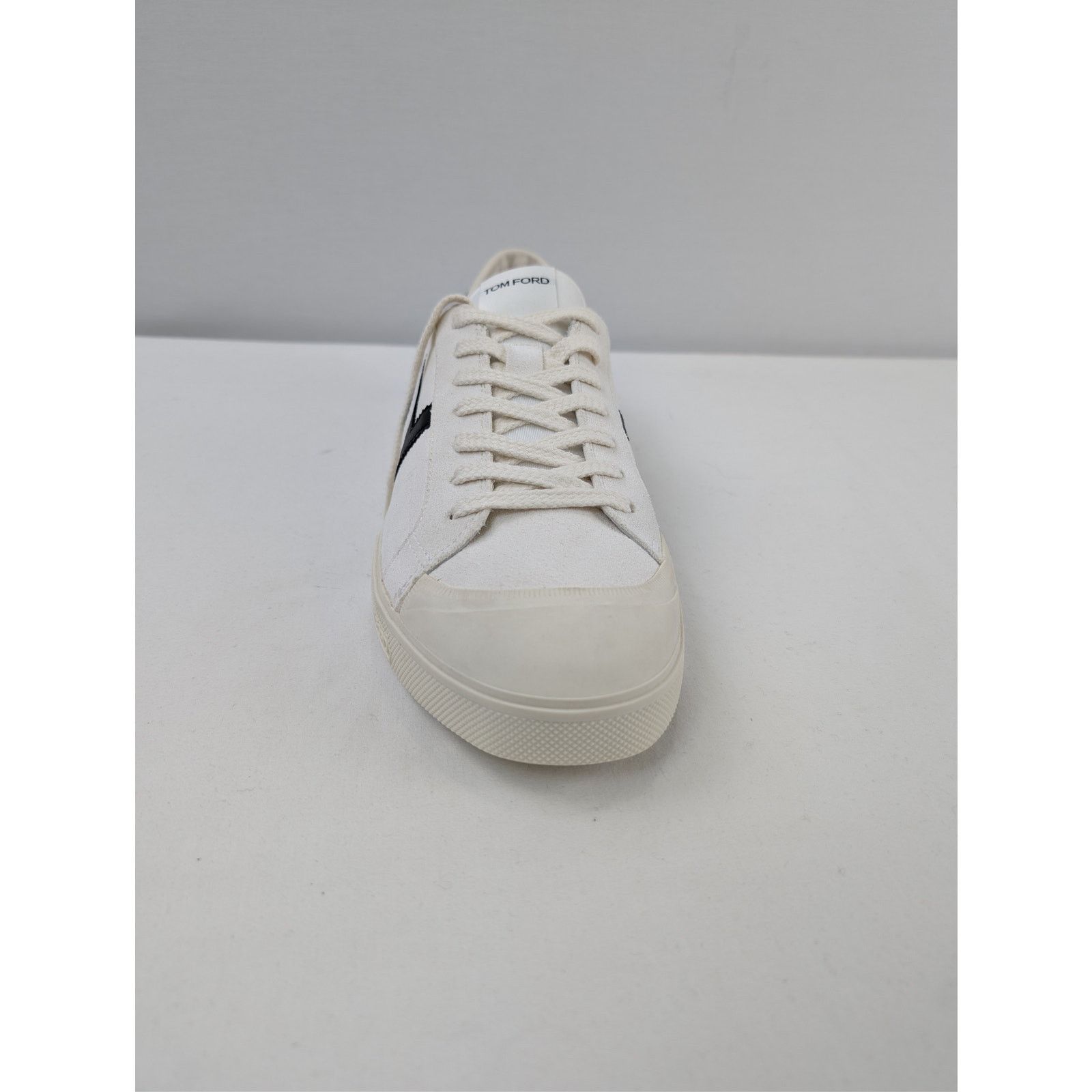 Tom Ford o1rshd1 Jarvis leather low-top sneakers in white/black Size US 8 / EU 41 - 12 Thumbnail