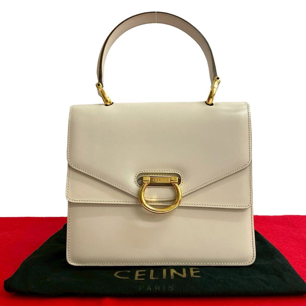 Celine Celine Handbag White Leather Size ONE SIZE - 1 Thumbnail
