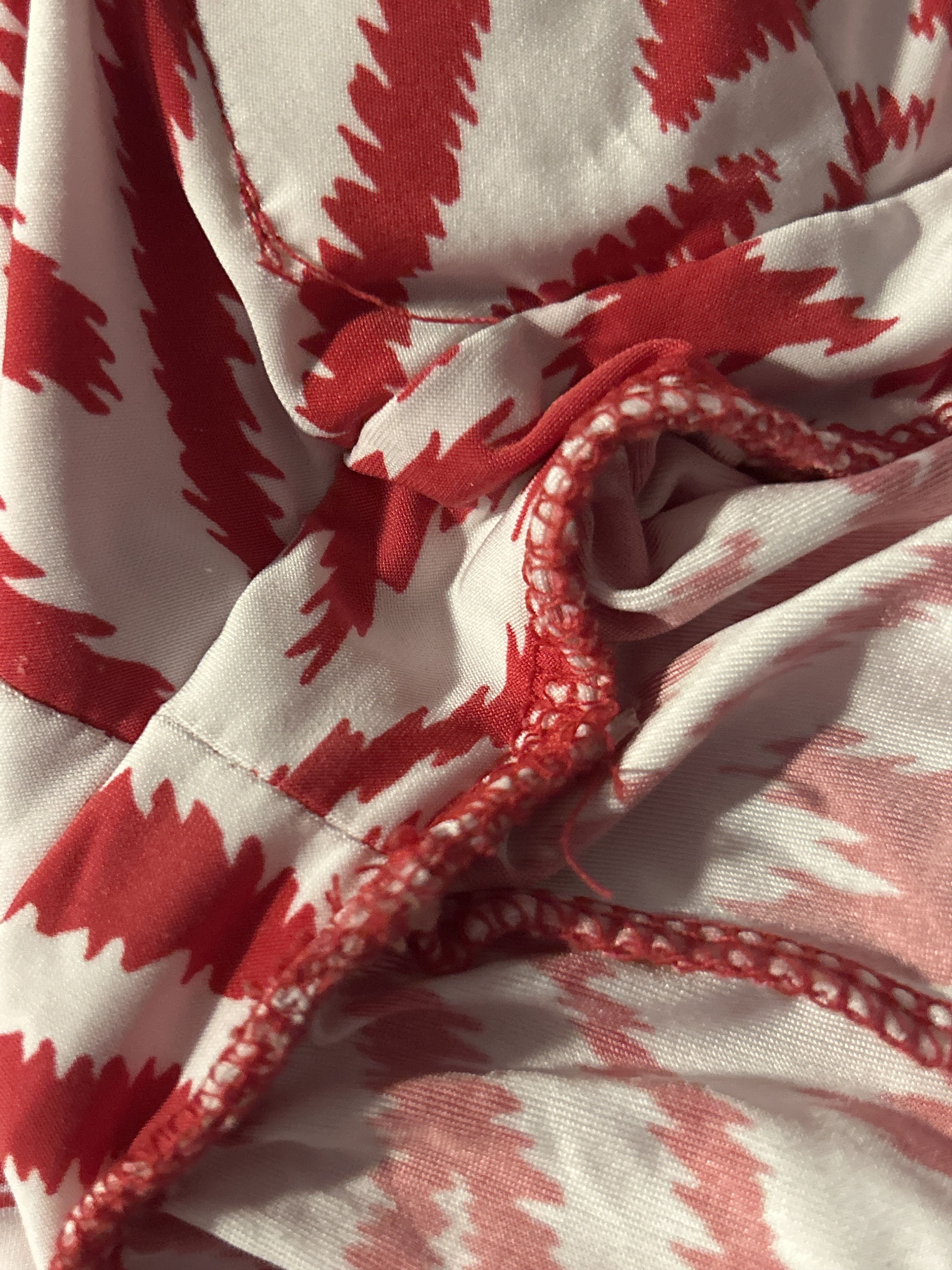 I.N.C INC International Concepts Red & White Pattern Maxi Dress Size S / US 4 / IT 40 - 5 Thumbnail