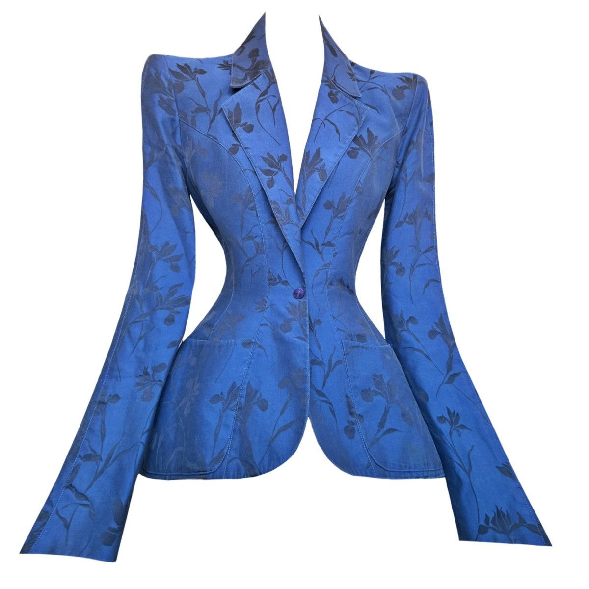Mugler × Thierry Mugler Thierry Mugler Blazer and Skirt Set Size S / US 4 / IT 40 - 2 Thumbnail