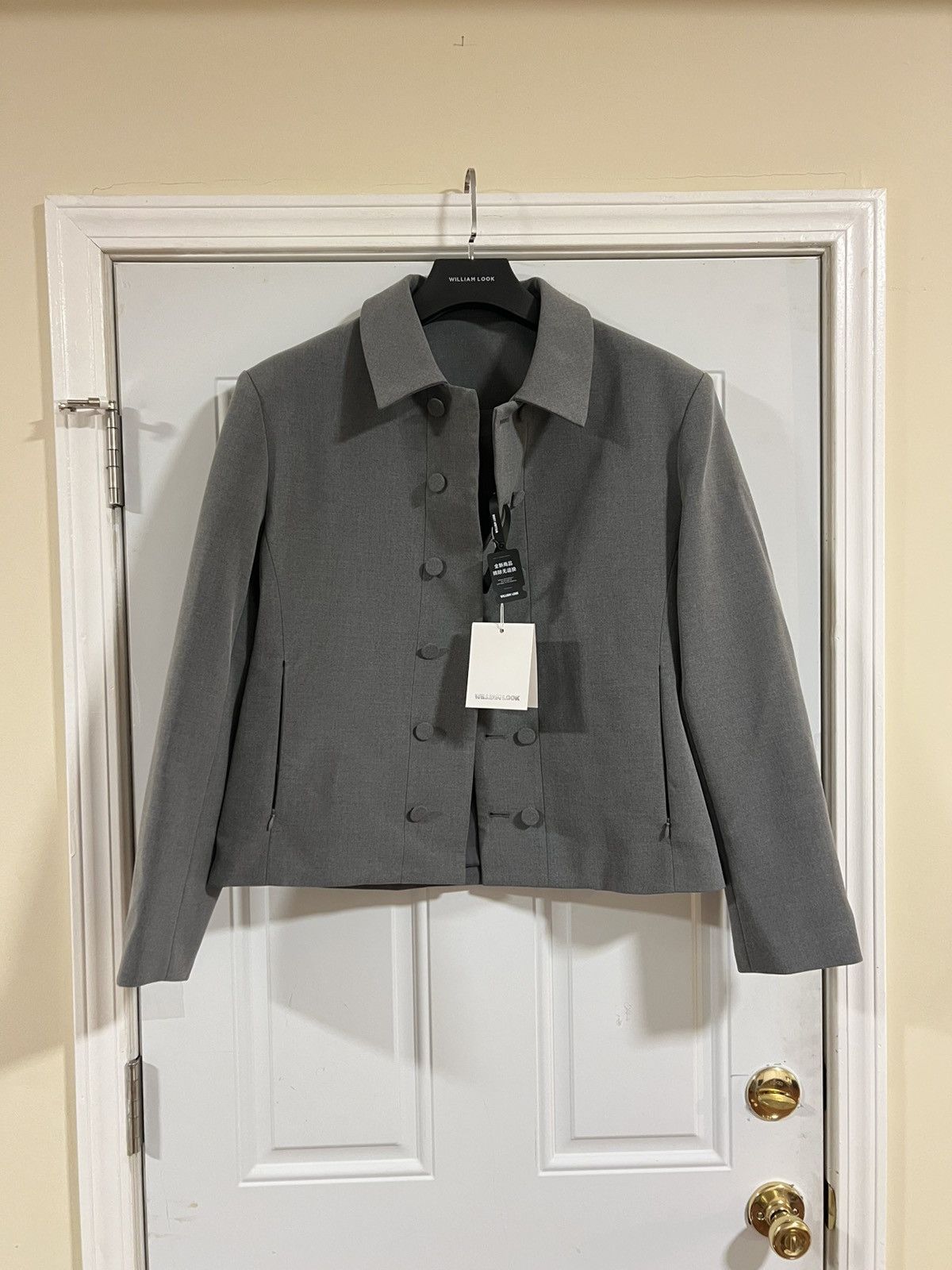Other Grey long sleeve button up blazer jacket Size US S / EU 44-46 / 1 - 7 Thumbnail