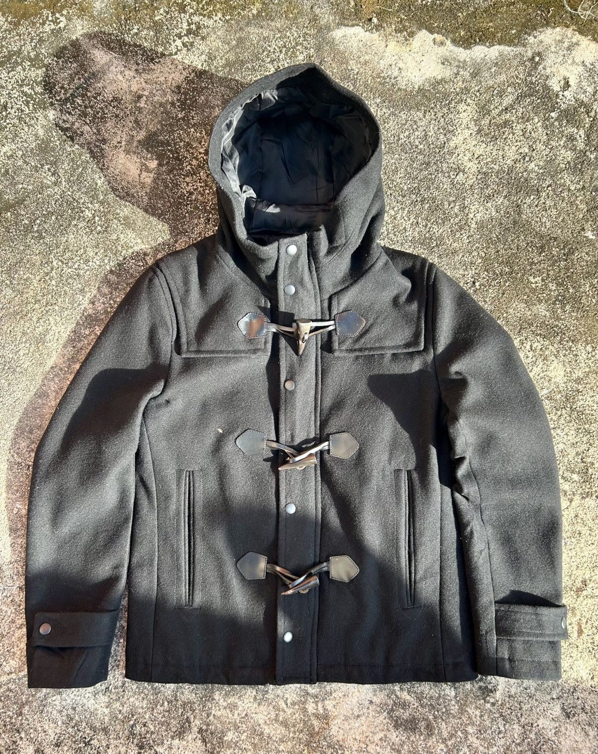 Other UNION STATION COLLECTIVE Lamb Nylon Knit Duffel Coat Size US S / EU 44-46 / 1 - 1 Thumbnail