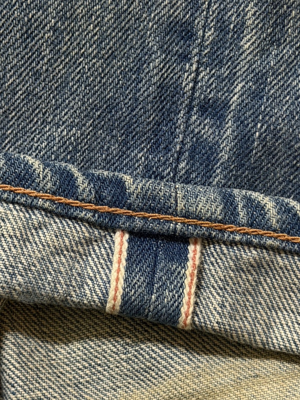 FOB Factory Vintage 90s Japan Fob Factory Selvedge Mud Wash Distress Size US 33 - 6 Thumbnail