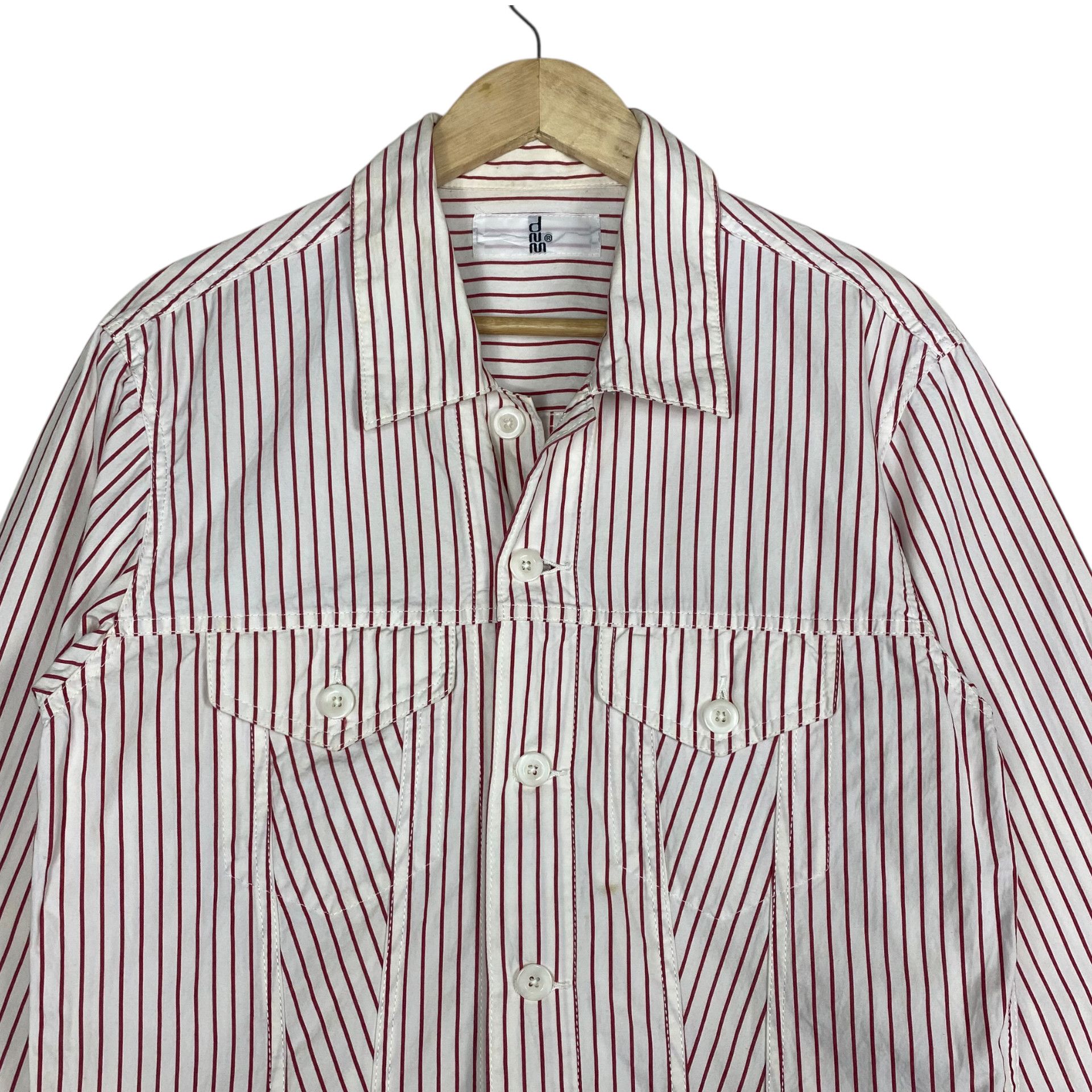 Denime 💥DENIME JAPAN TRUCKER WORKER STRIPPED JACKET Size US M / EU 48-50 / 2 - 4 Thumbnail