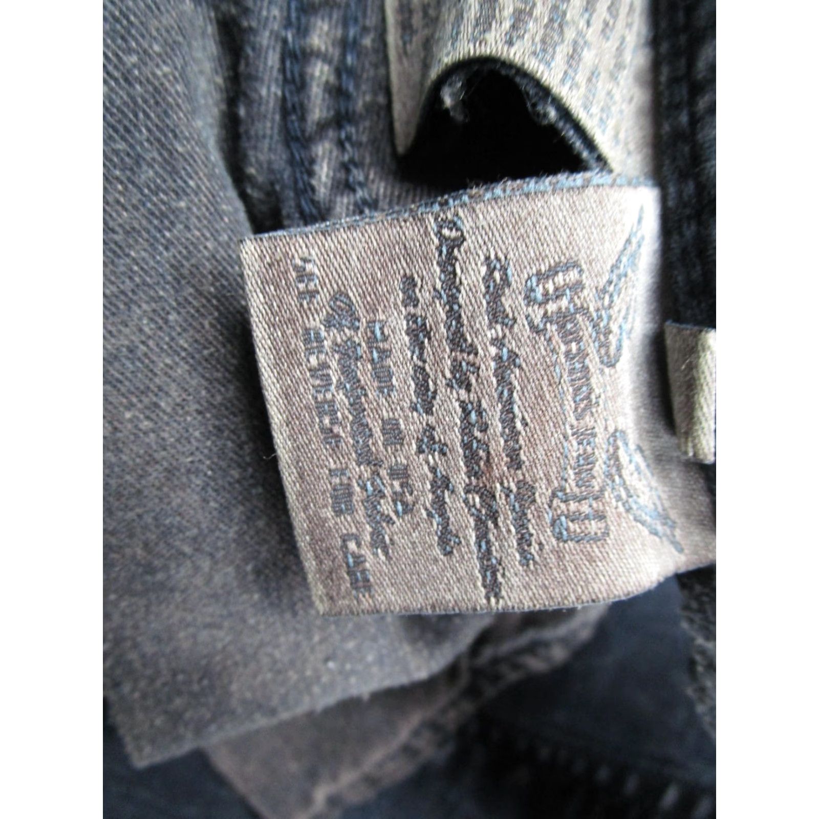 Vintage VINTAGE Robin's Jean Jeans Mens 42 Black Gray Moto Biker Zipper Pockets Distressed Size US 42 / EU 58 - 5 Thumbnail