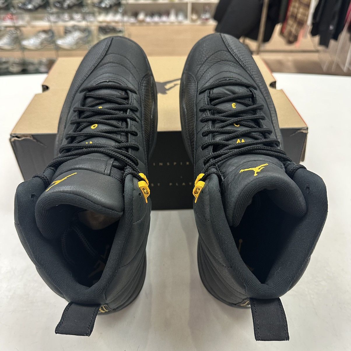 Jordan Brand Size 11.5 - Jordan 12 Retro Mid Black Taxi Size US 11.5 / EU 44-45 - 3 Thumbnail
