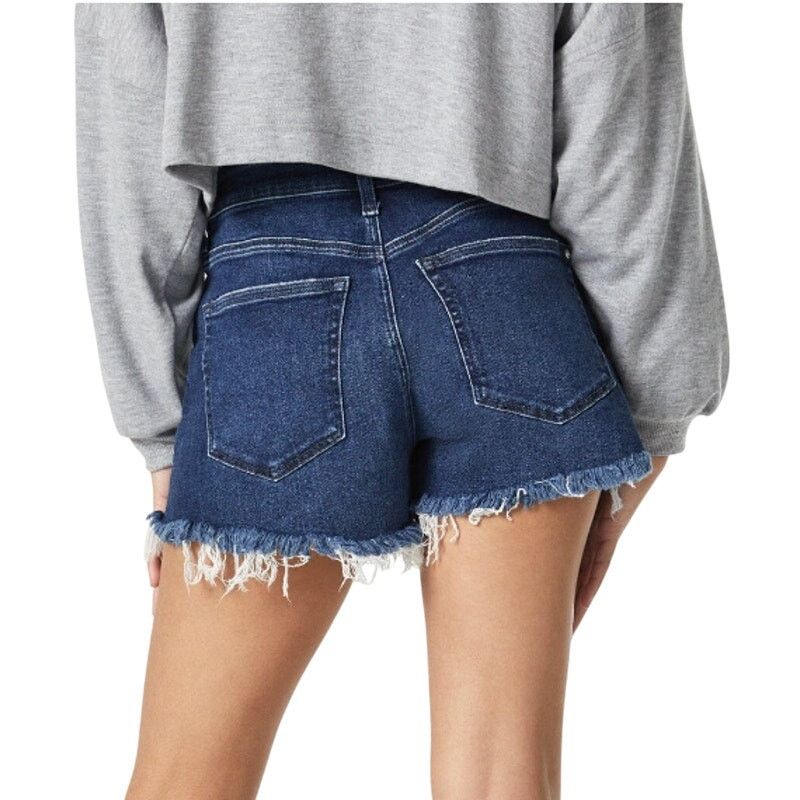 Mavi Mavi High Rise Rosie Boyfriend Shorts Rinse LA Blue, Size 29 Size 29" - 2 Thumbnail