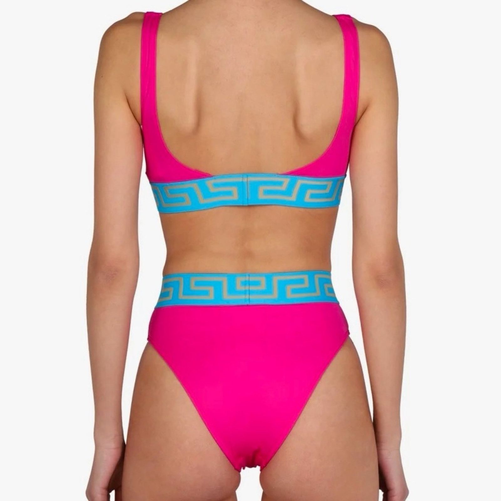 Versace Versace NWT SET bikini top & bottom! Pink & blue both XL 5 Size ONE SIZE - 2 Thumbnail
