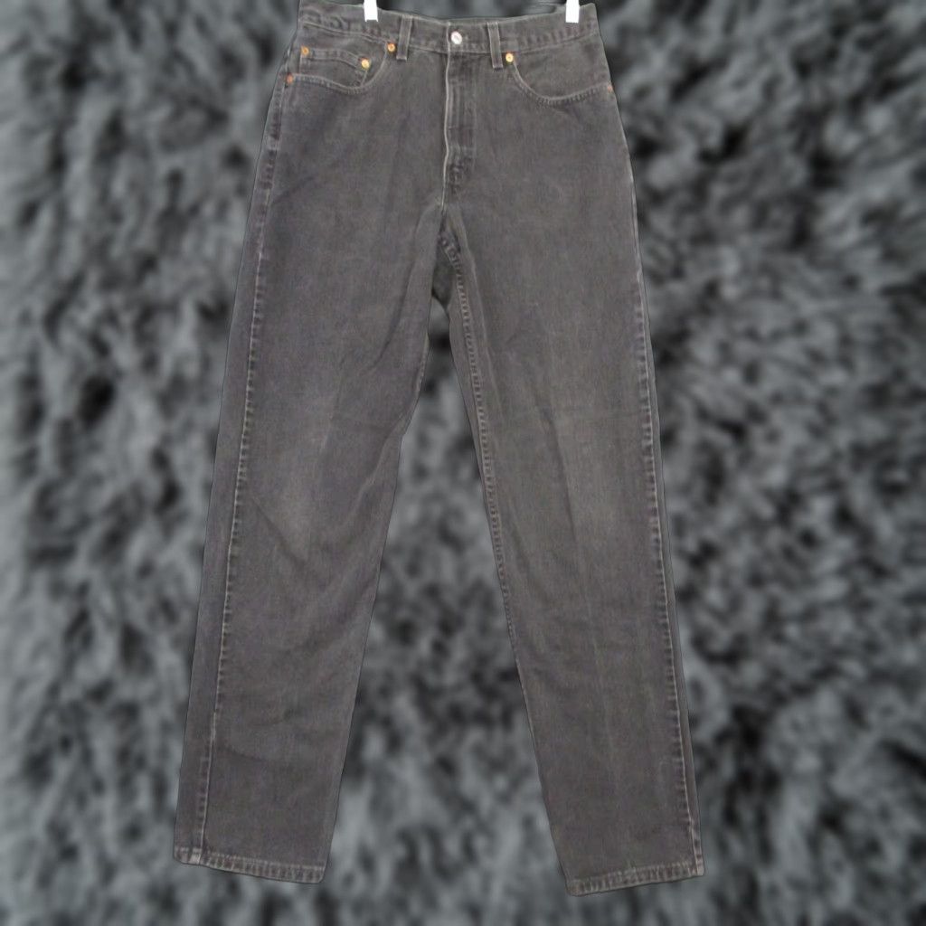 Levi's VINTAGE Levi's 550 Jeans Mens 34x36 Relaxed Fit Tapered Leg Made USA 90s Denim Gray Size US 34 / EU 50 - 1 Thumbnail