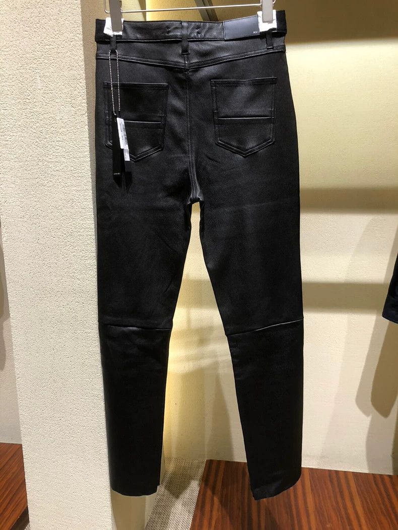 Amiri Amiri Black jeans with leather holes 2501-Nextarrow Size US 27 - 2 Thumbnail