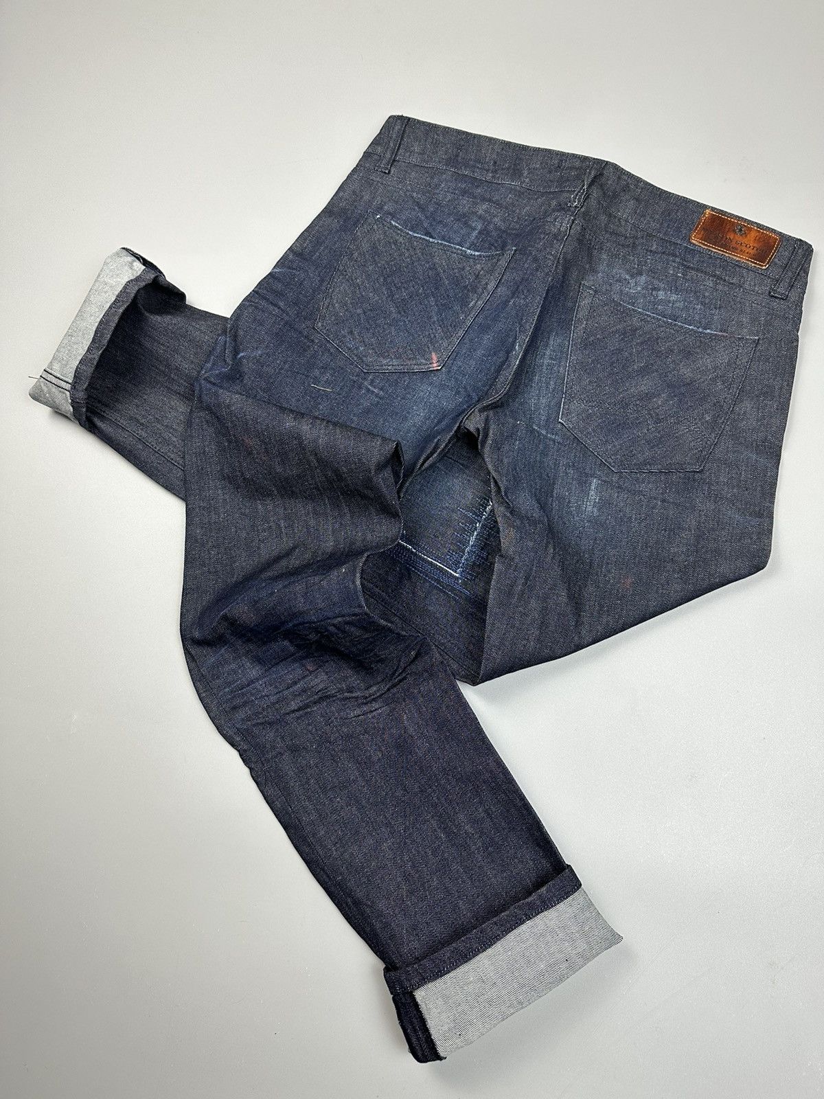 Maison Scotch Maison Scotch Blue Rip Style Tapered Jeans Size 27" / US 4 / IT 40 - 2 Thumbnail