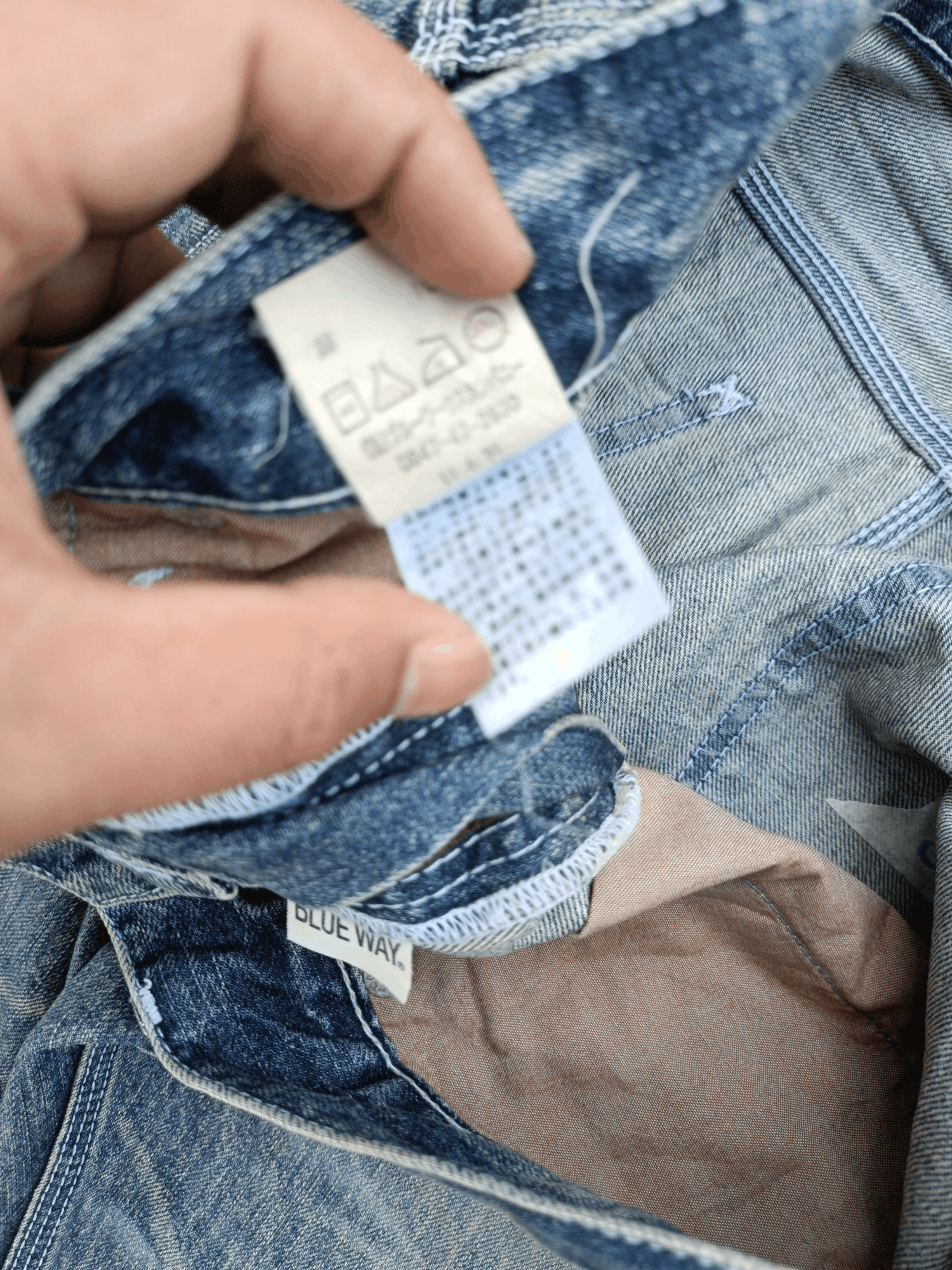Other VINTAGE 💥 BLUEWAY GARMENTS JEANS BLEACH STYLE JEANS Size US 34 / EU 50 - 14 Thumbnail
