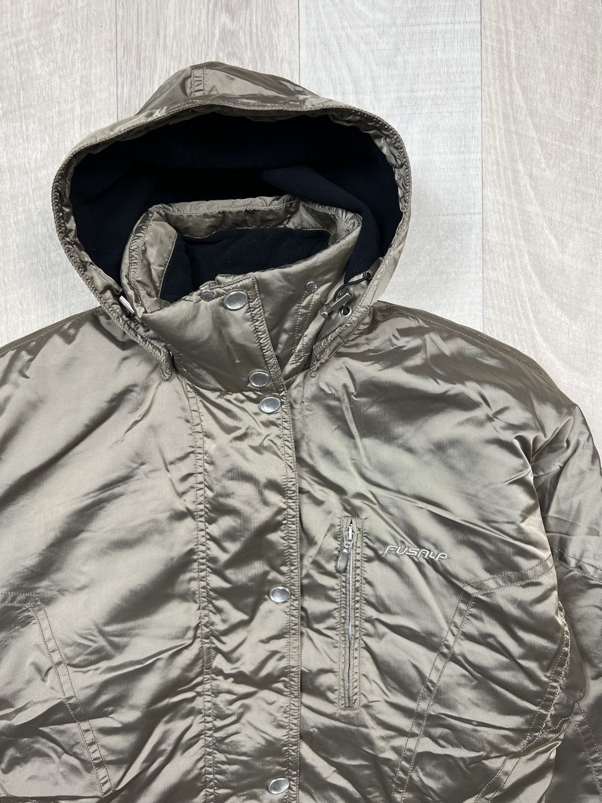 Fusalp Fusalp Nylon Shimmer Ski Jacket (Y0187) Size M / US 6-8 / IT 42-44 - 3 Thumbnail