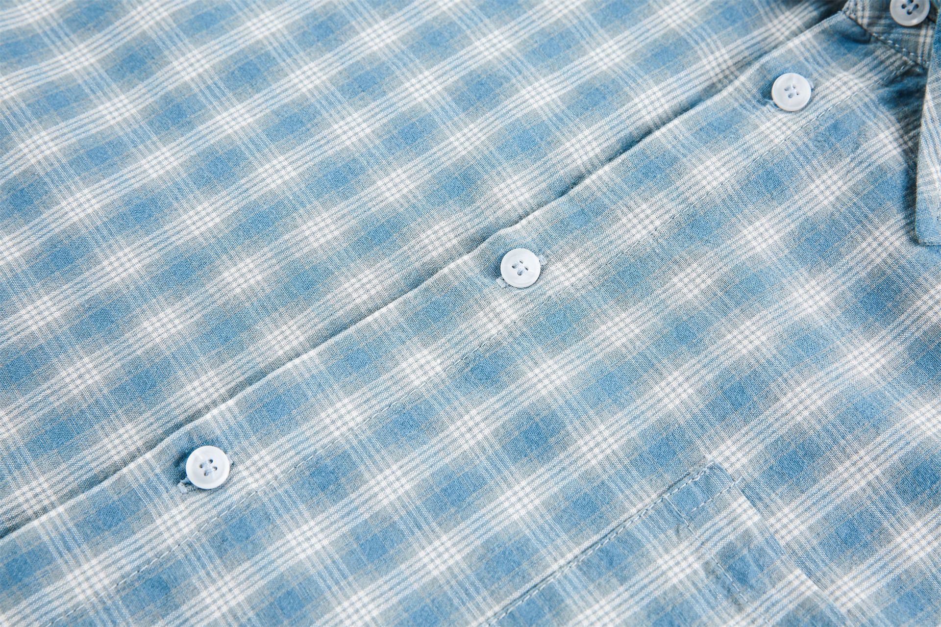 Japanese Brand × Vintage Japanese retro simple plaid pure cotton loose trendy shirt Size US M / EU 48-50 / 2 - 4 Thumbnail
