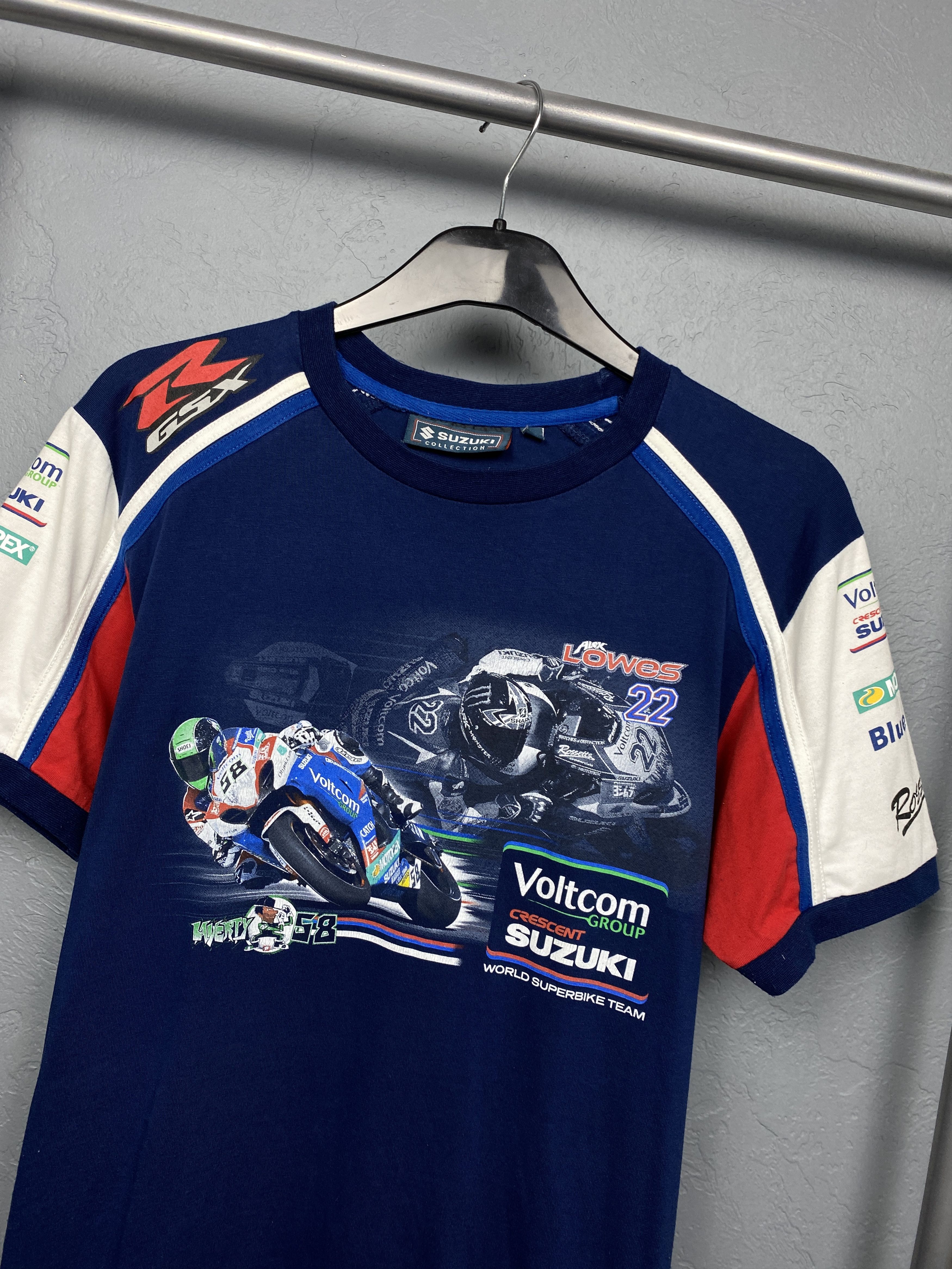 Vintage Suzuki Racing Vintage Mens Crew Neck T-Shirt Size US M / EU 48-50 / 2 - 2 Thumbnail