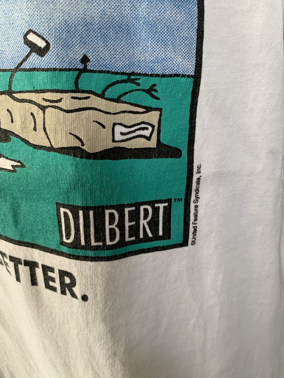 Arts & Science Vintage 90s Dilbert Scott Adams Graphics Art T shirt Size US L / EU 52-54 / 3 - 3 Thumbnail
