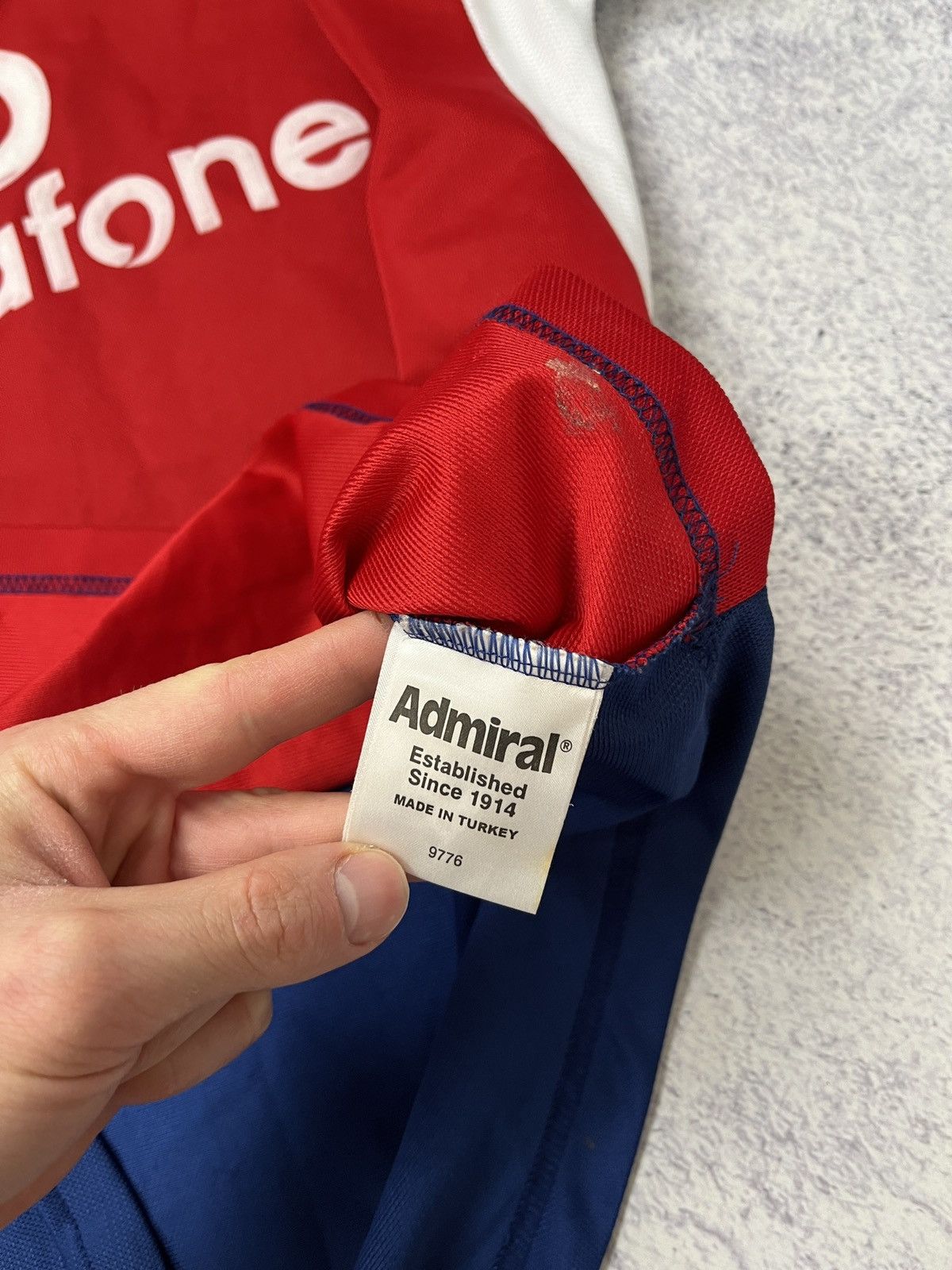 Other × Vintage England Cricket Admiral Vodafone 2000/2002 Polo Shirt Jersey Size US M / EU 48-50 / 2 - 14 Thumbnail