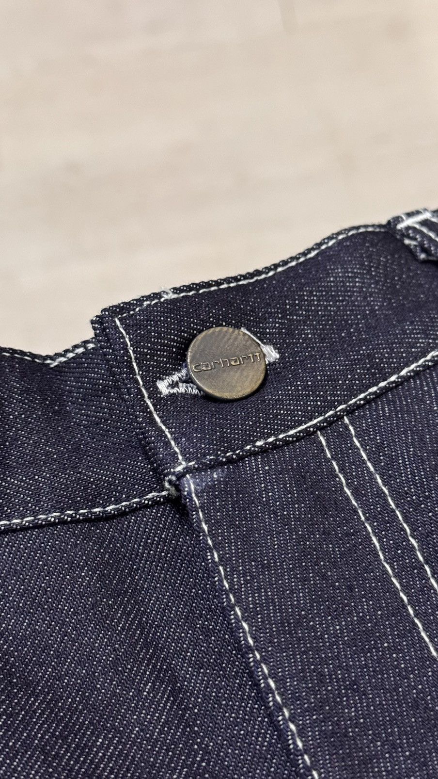 Jean Double Knee Carpenter Jeans Homemade Size US 32 / EU 48 - 3 Thumbnail