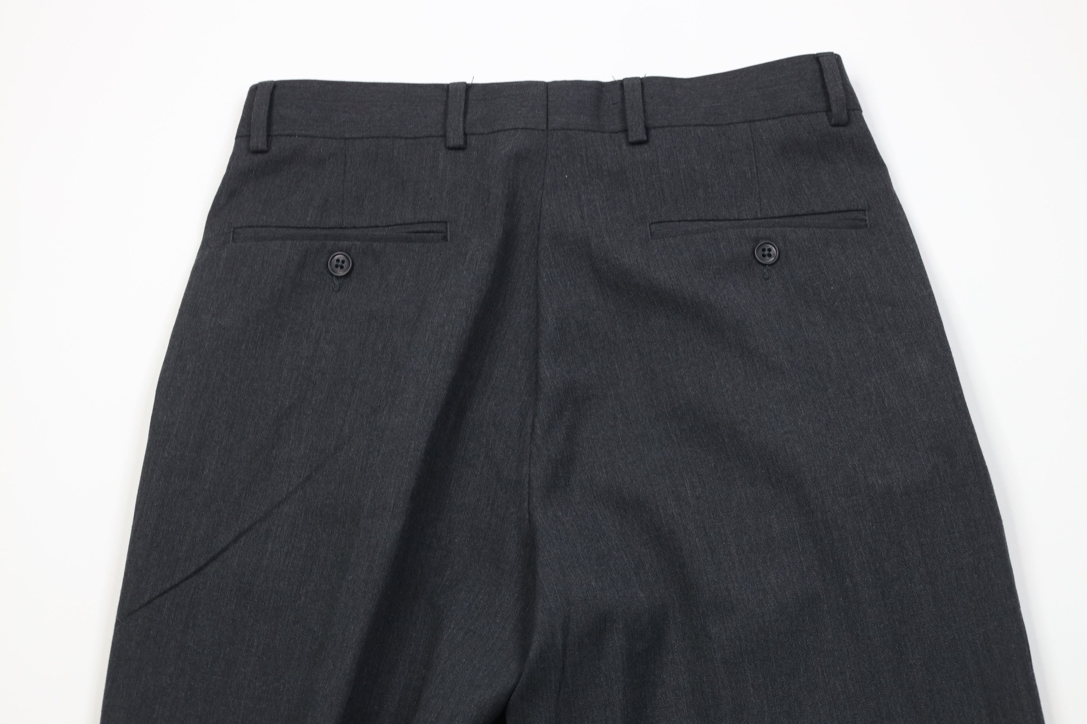 Vintage Vintage 90s Streetwear Blend Knit Wide Leg Chino Pants Gray Size US 30 / EU 46 - 10 Thumbnail