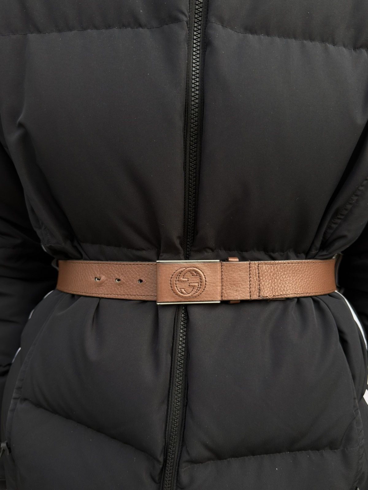 Gucci Gucci Men's Leather Buckle Interlocking G Belt Size 32 - 11 Thumbnail