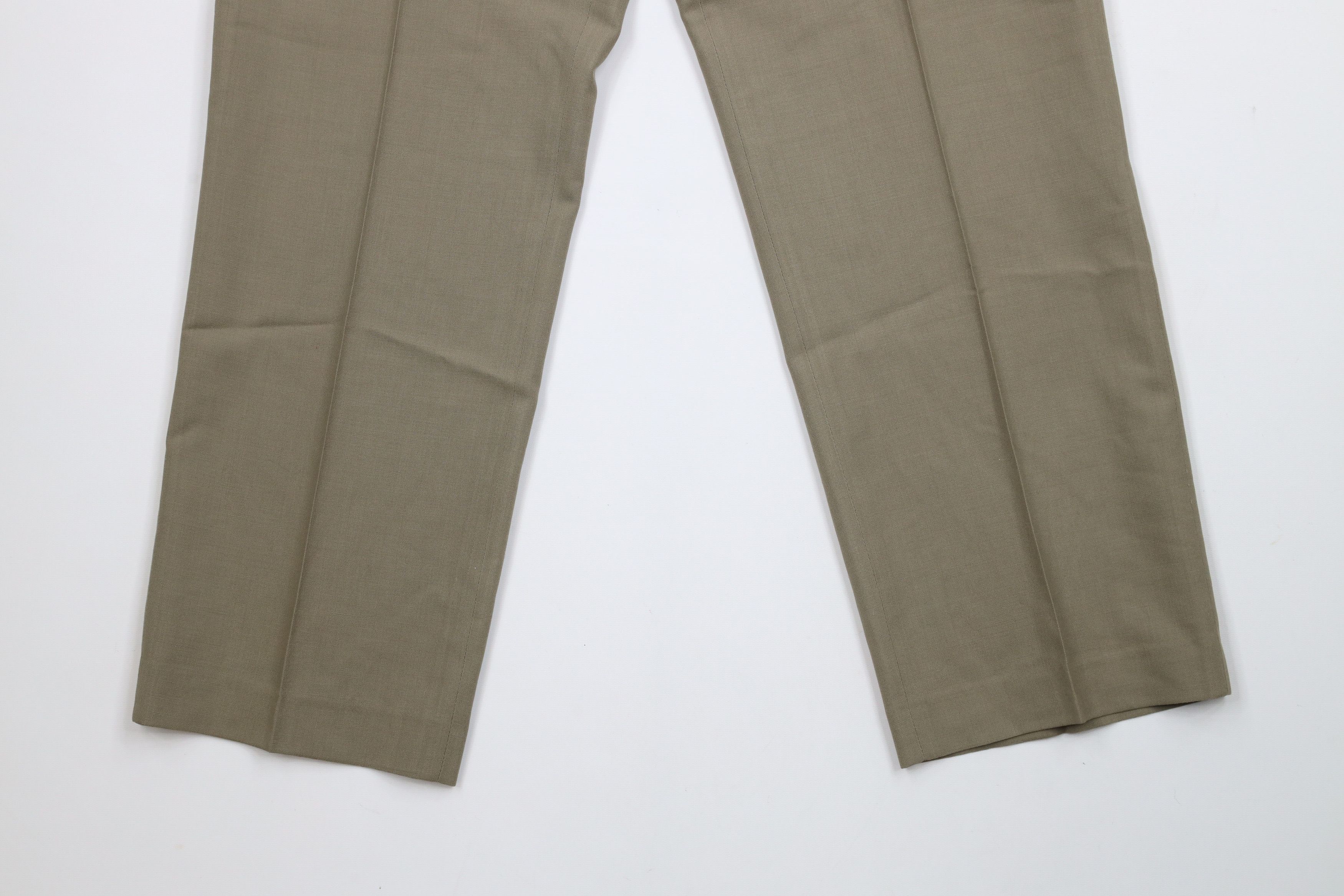 Lands' End × Vintage Vintage 90s Lands End Wide Leg Chino Pants Trousers USA Size US 34 / EU 50 - 4 Thumbnail