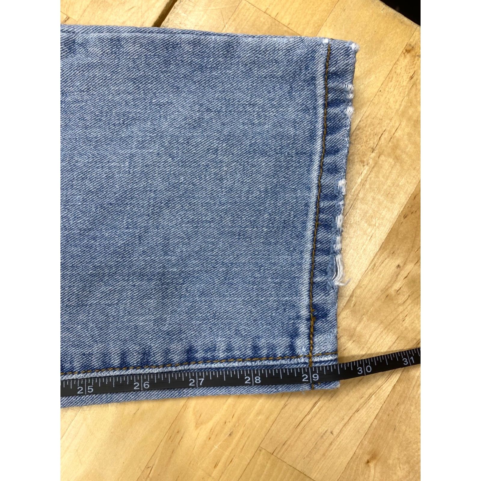 Billabong Billabong Denim Jeans Womens 29 Blue Light Wash Ripped Tapered Pockets Casual #6793 Size 29" - 7 Thumbnail