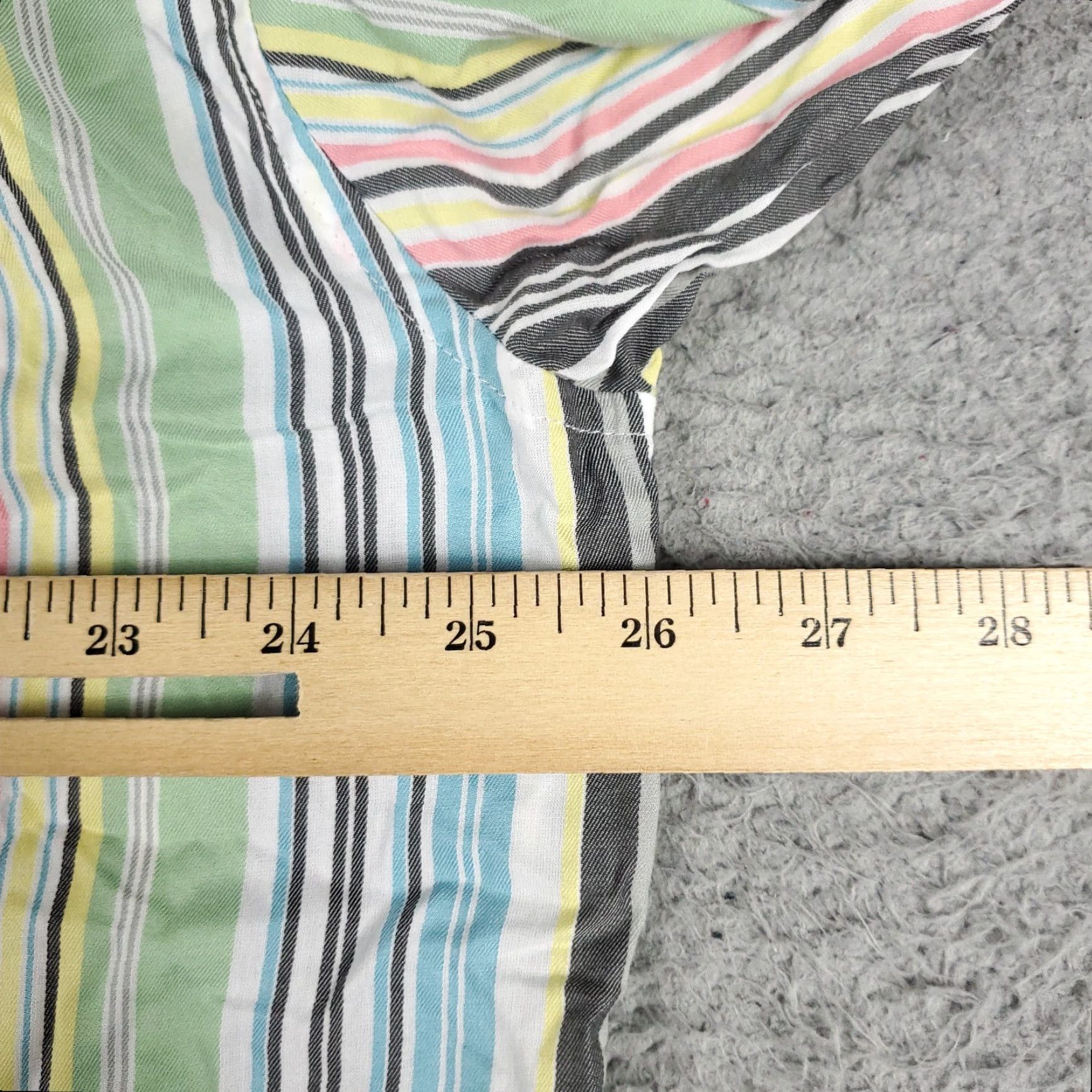 Tommy Bahama Tommy Bahama Shirt Mens XL Blue Green Gray Striped Button Up Long Sleeve Shirt Size US XL / EU 56 / 4 - 5 Thumbnail