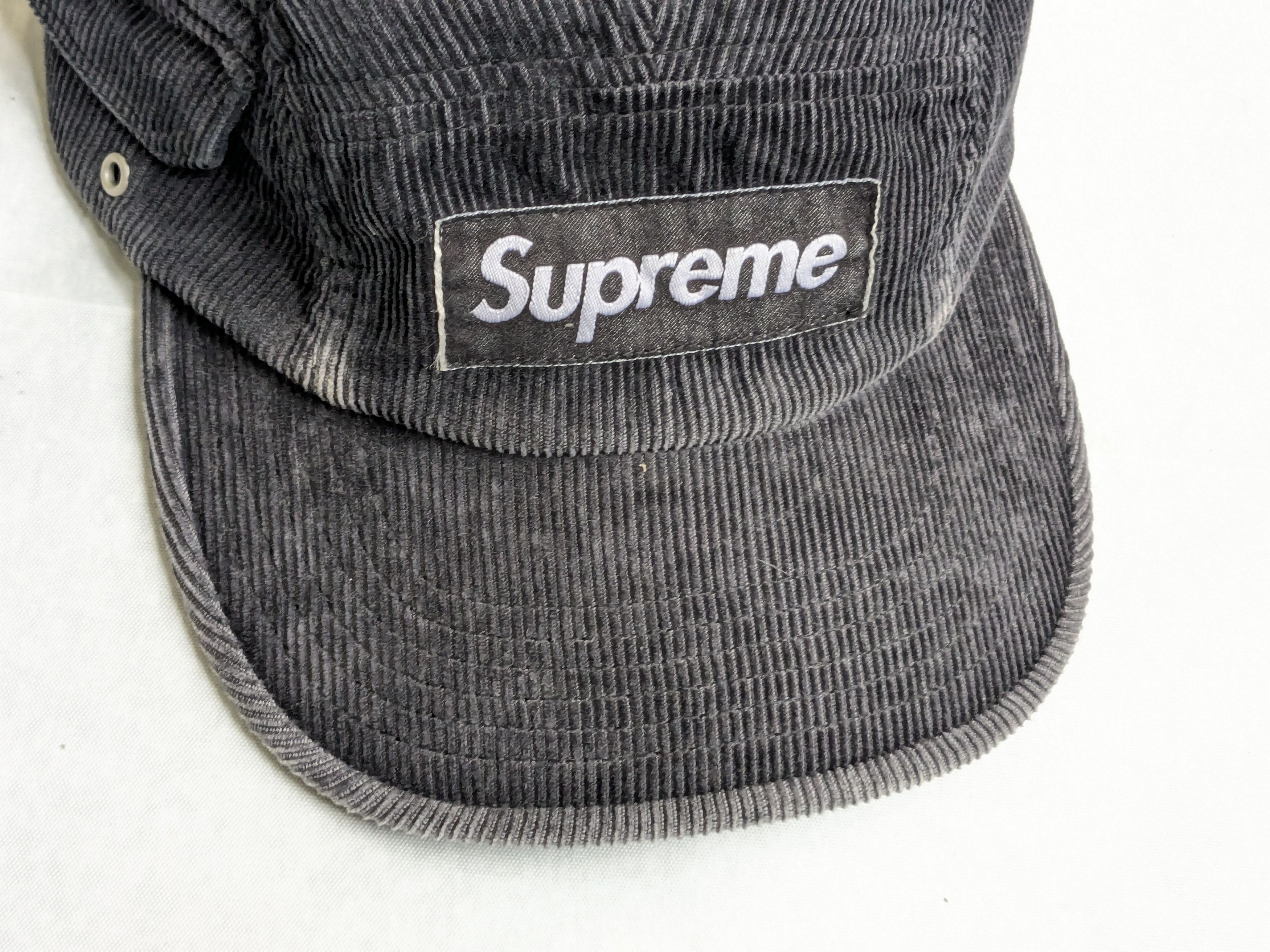 Supreme Supreme Corduroy Pocket Camp Cap Black Bogo Box Logo Size ONE SIZE - 2 Thumbnail