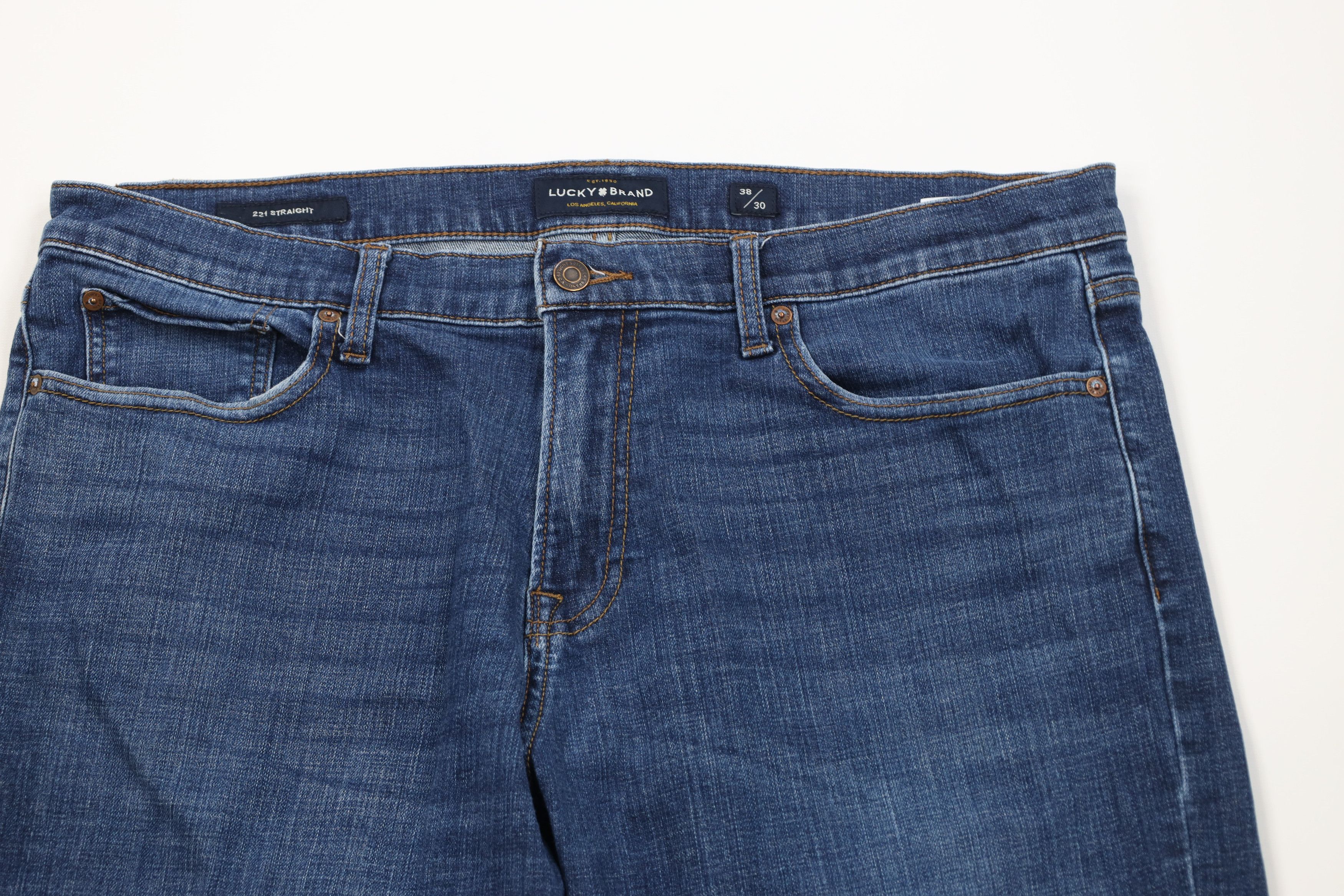 Lucky Brand Vintage Y2K Lucky Brand 221 Straight Leg Denim Jeans Blue Size US 38 / EU 54 - 2 Thumbnail