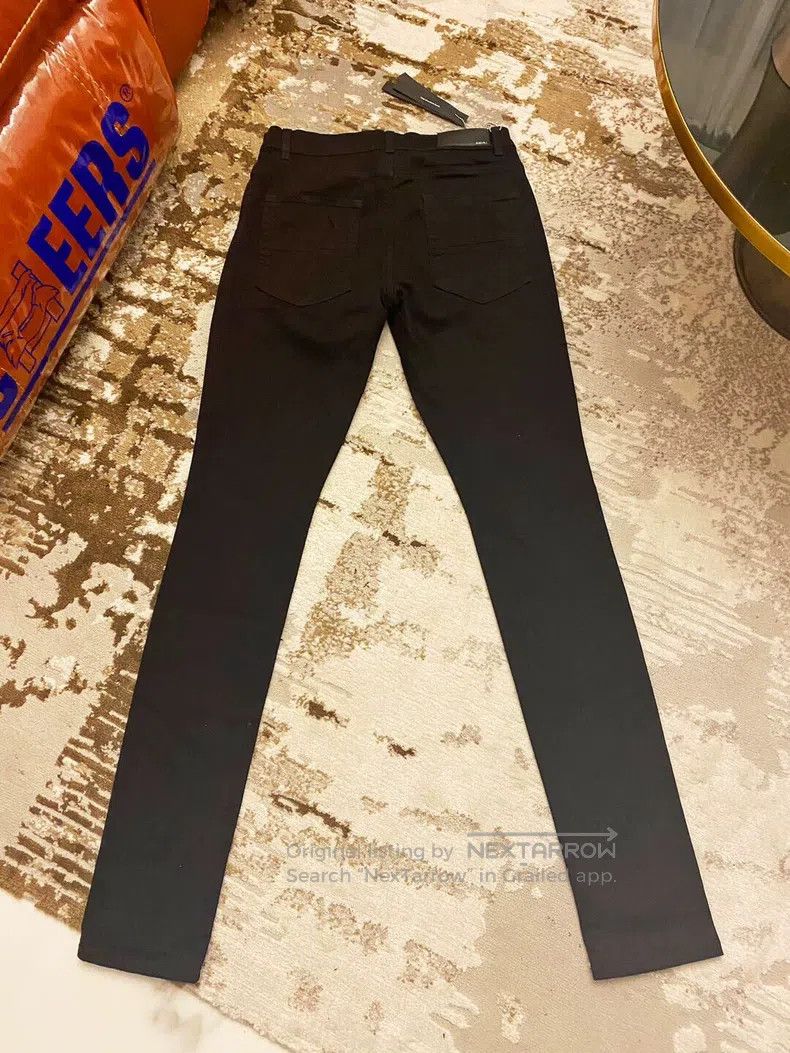 Amiri Amiri Size 32 Pure black knees destroy jeans Size US 32 / EU 48 - 2 Thumbnail