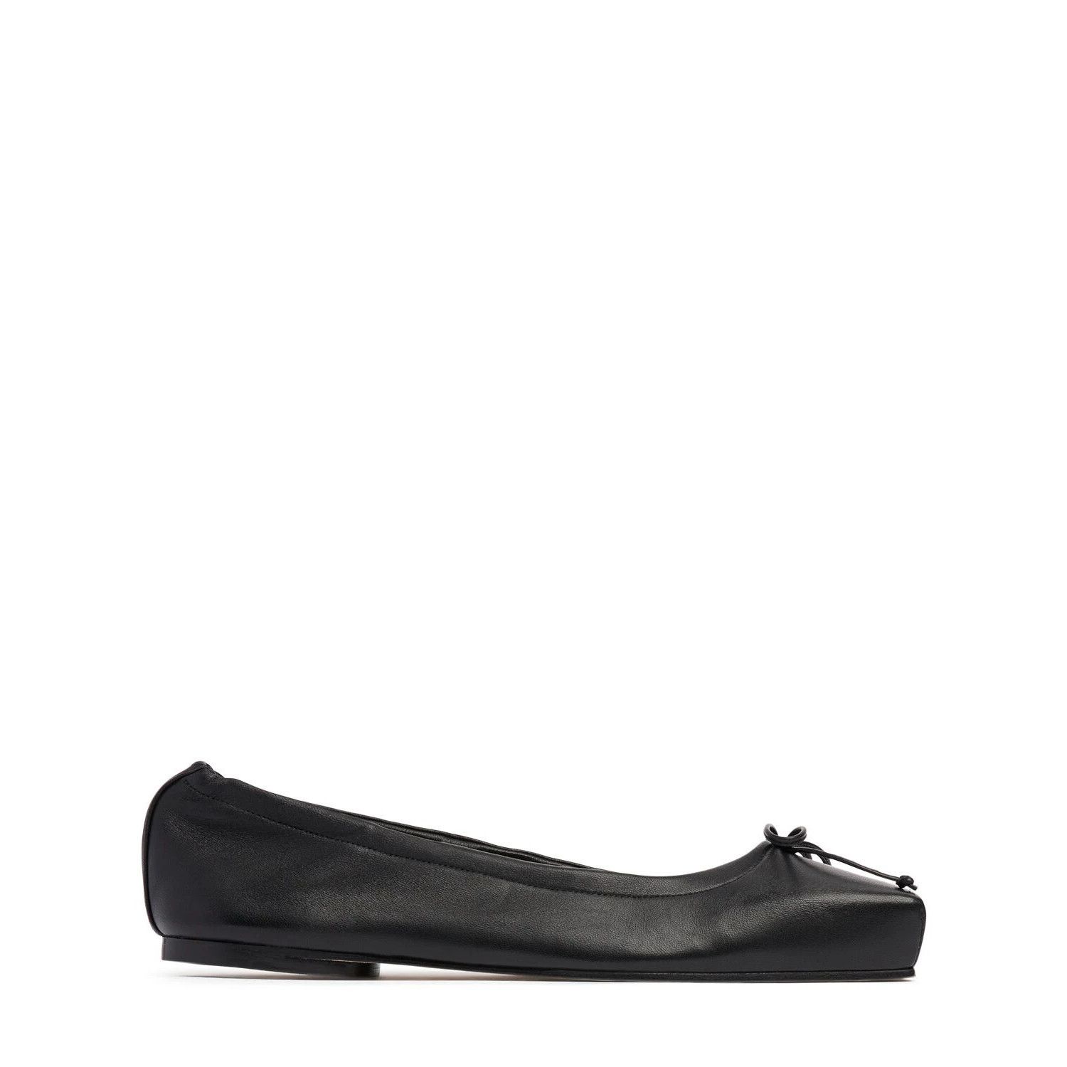 JACQUEMUS The Ballerinas Black Leather Flats New & Authentic