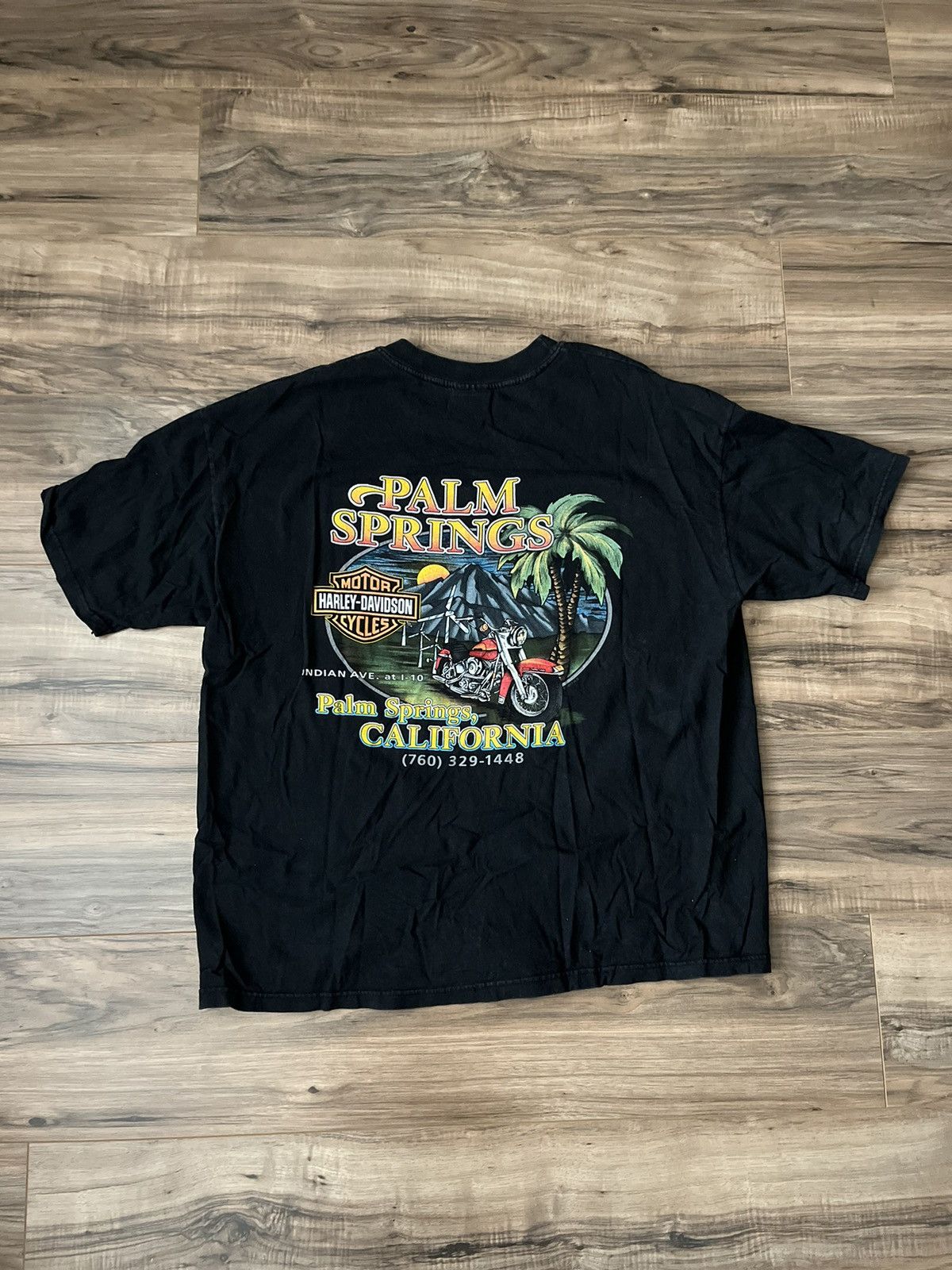 Harley Davidson × Vintage Harley Davidson Palm Springs Vintage Tee Size US XL / EU 56 / 4 - 1 Thumbnail
