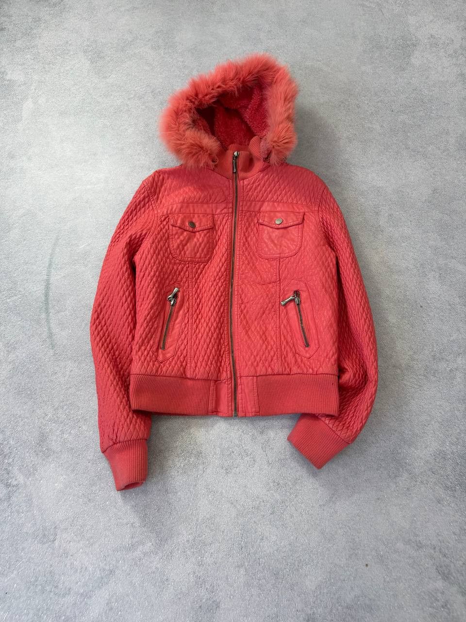 Japanese Brand 00s If Six Was Nine L.G.B. Style Fur Hood Jacket Size S / US 4 / IT 40 - 1 Thumbnail