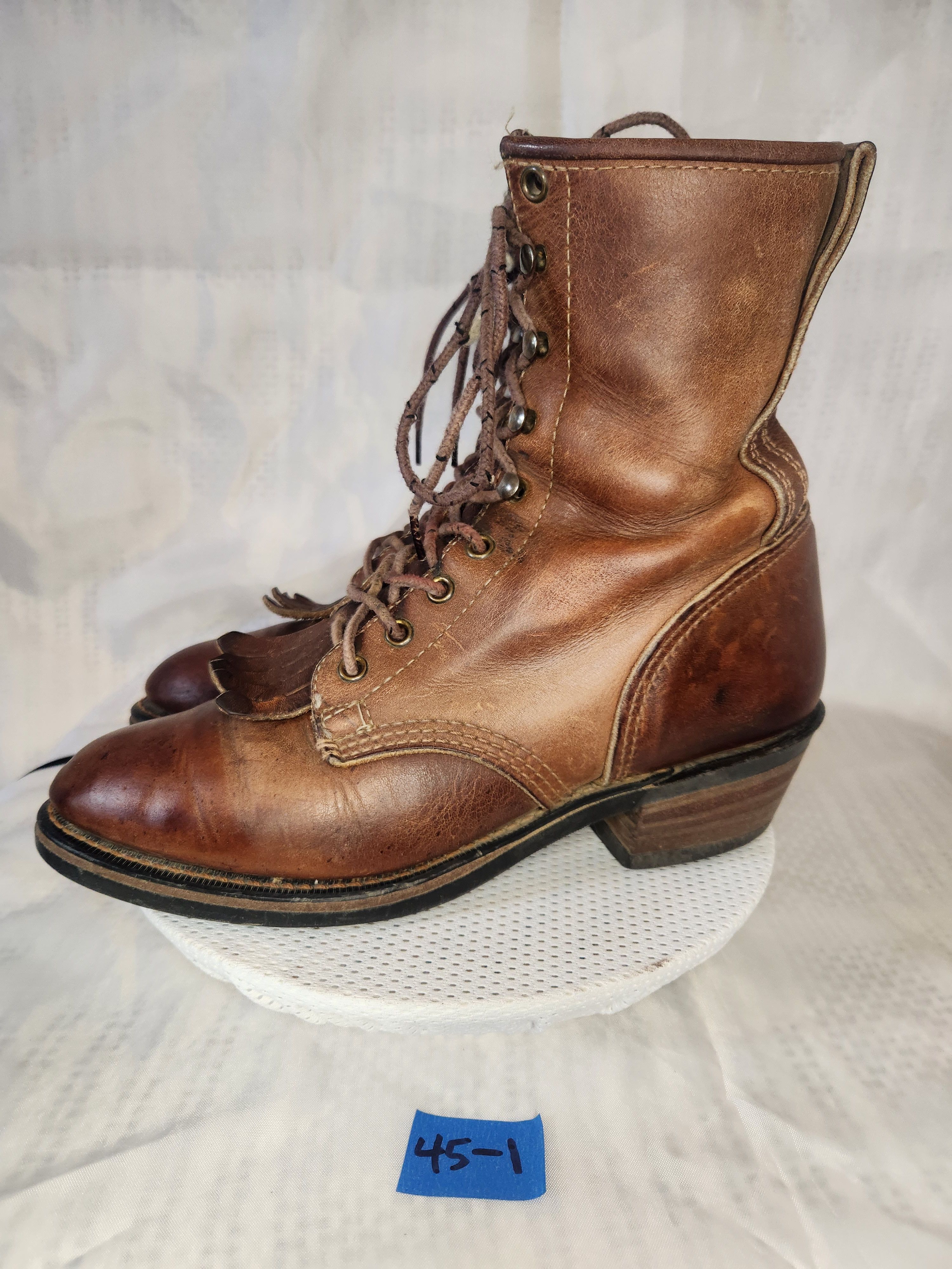 Durango LOGGER VICTORIAN GRANNY LACEUP Size US 7 / IT 37 - 4 Thumbnail