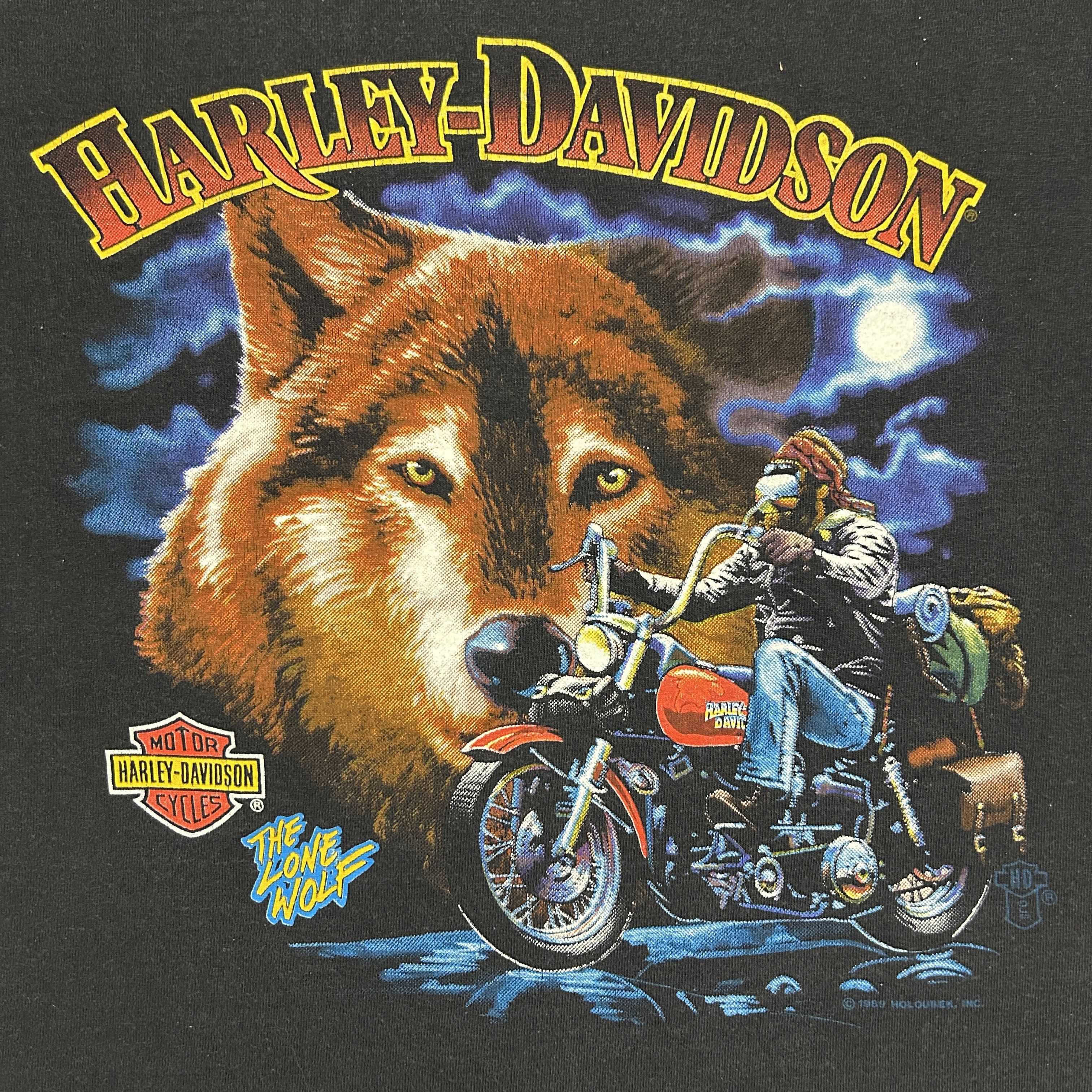 Harley Davidson Harley Davidson The Lone Wolf 1989 T-shirt Size US L / EU 52-54 / 3 - 3 Thumbnail