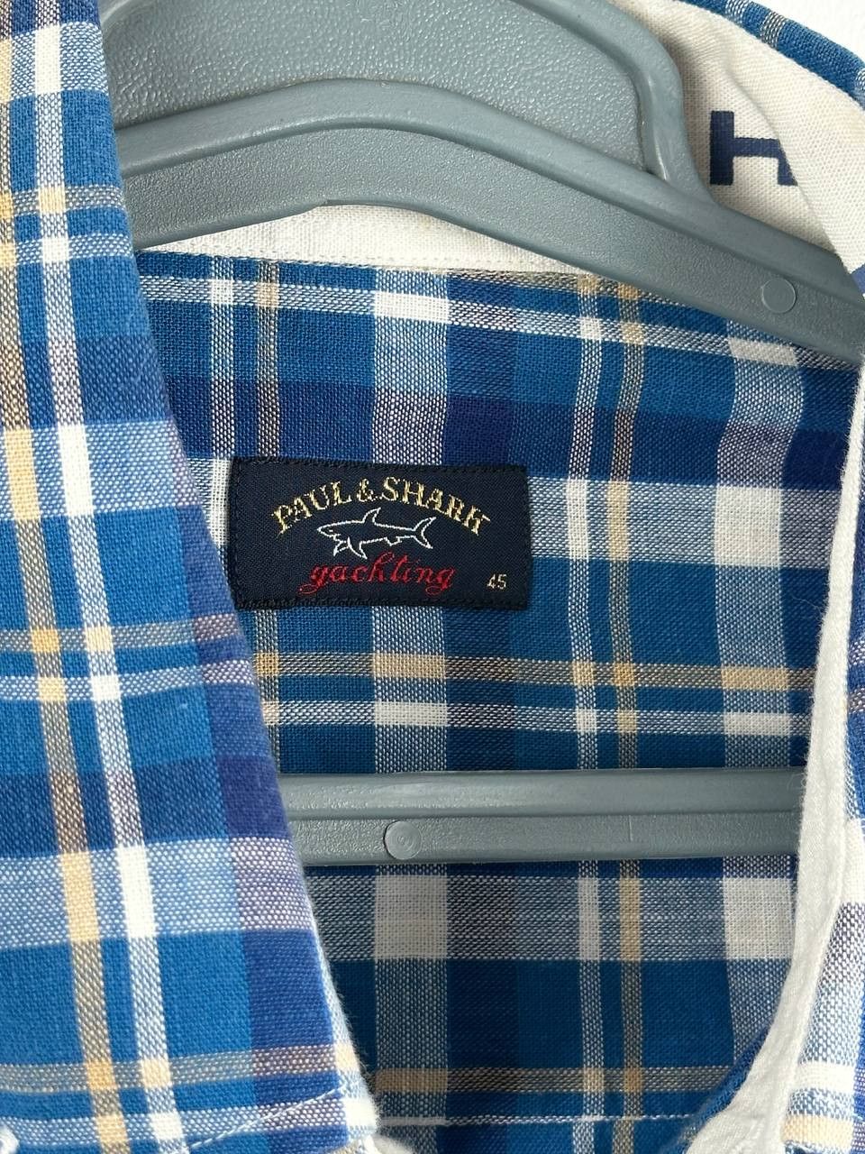 Designer × Paul & Shark Paul Shark Luxury Check Blue Shirt Size XXL Size US XXL / EU 58 / 5 - 4 Thumbnail