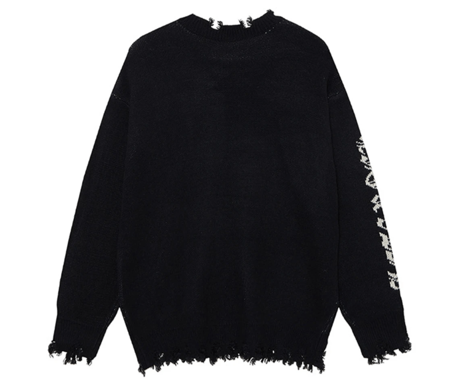 Japanese Brand Distressed Oversized Sweaters Streetwear Size US S / EU 44-46 / 1 - 2 Thumbnail